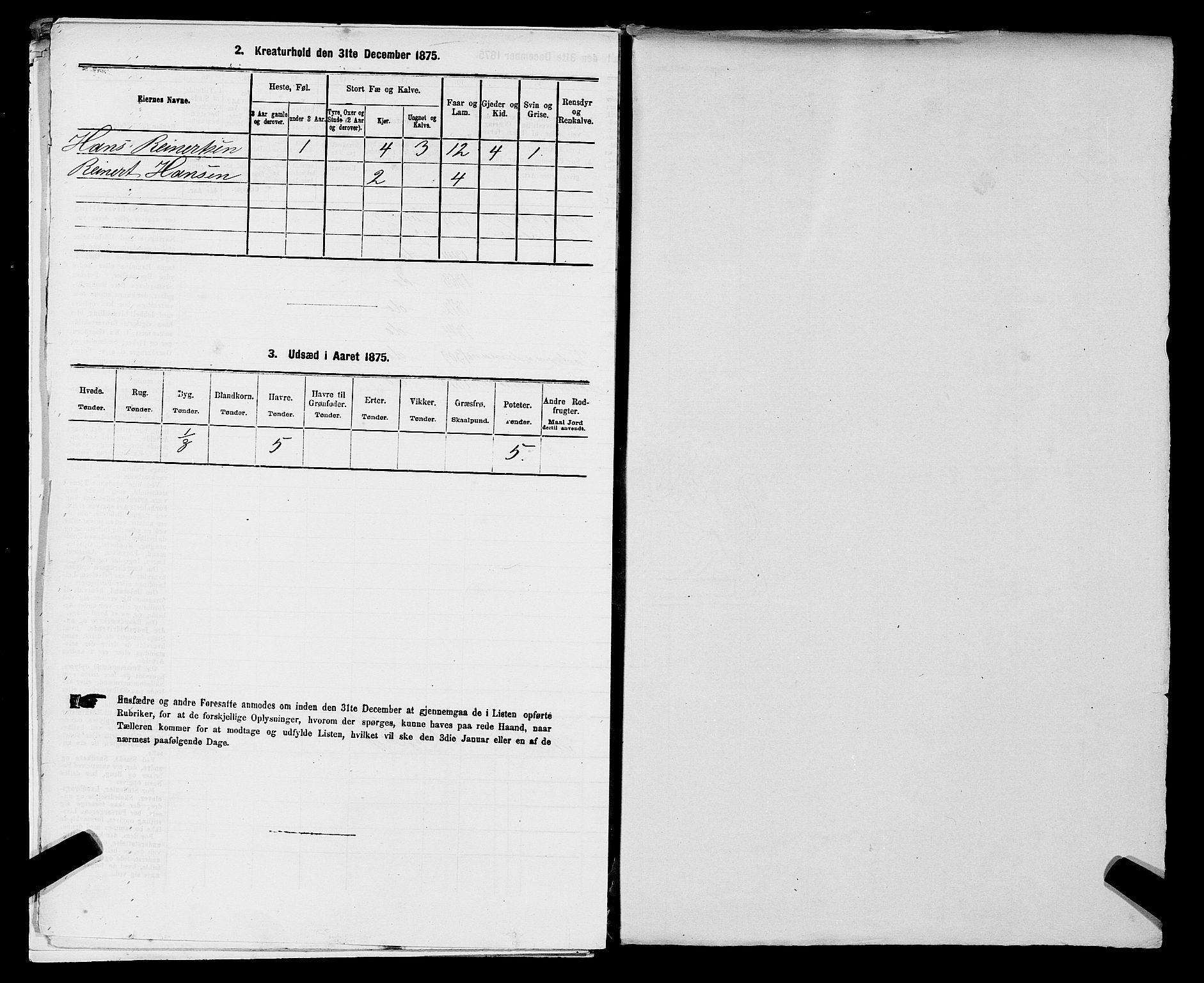 SAST, 1875 census for 1112P Lund, 1875, p. 105