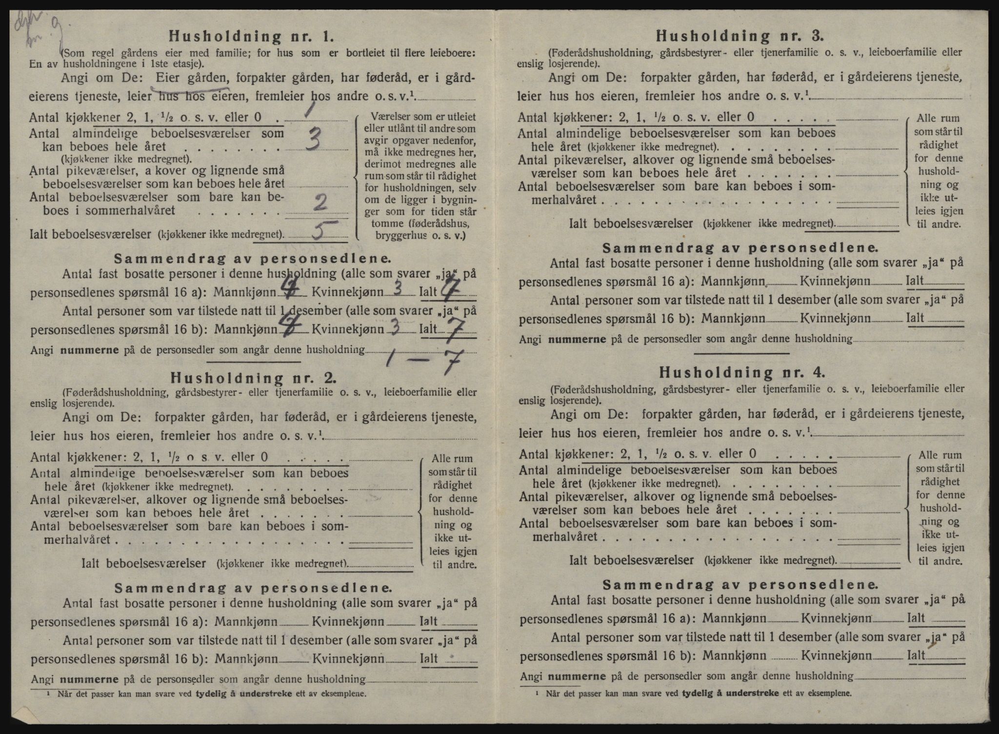 SAT, 1920 census for Buvik, 1920, p. 297