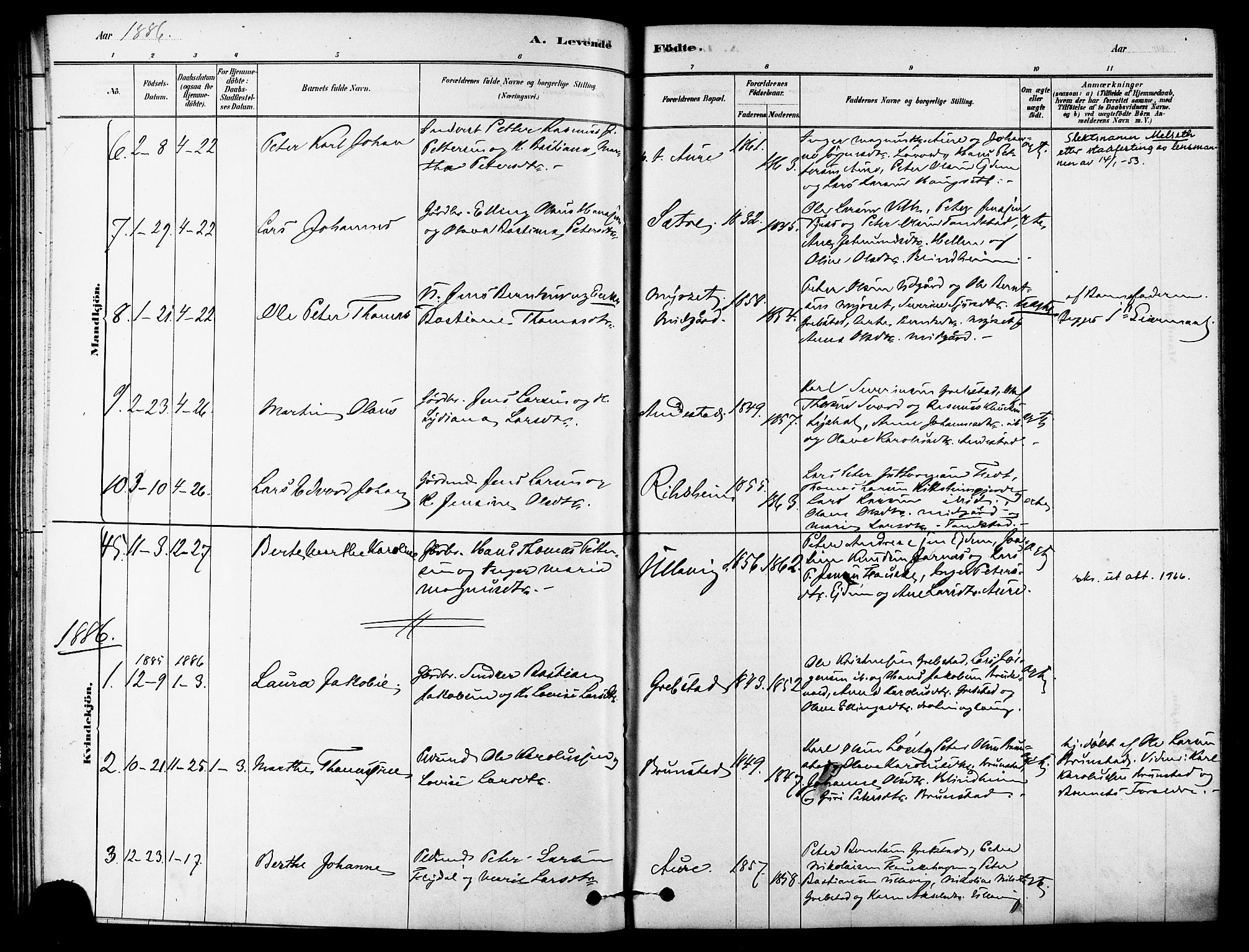 Ministerialprotokoller, klokkerbøker og fødselsregistre - Møre og Romsdal, AV/SAT-A-1454/523/L0334: Parish register (official) no. 523A01, 1878-1891