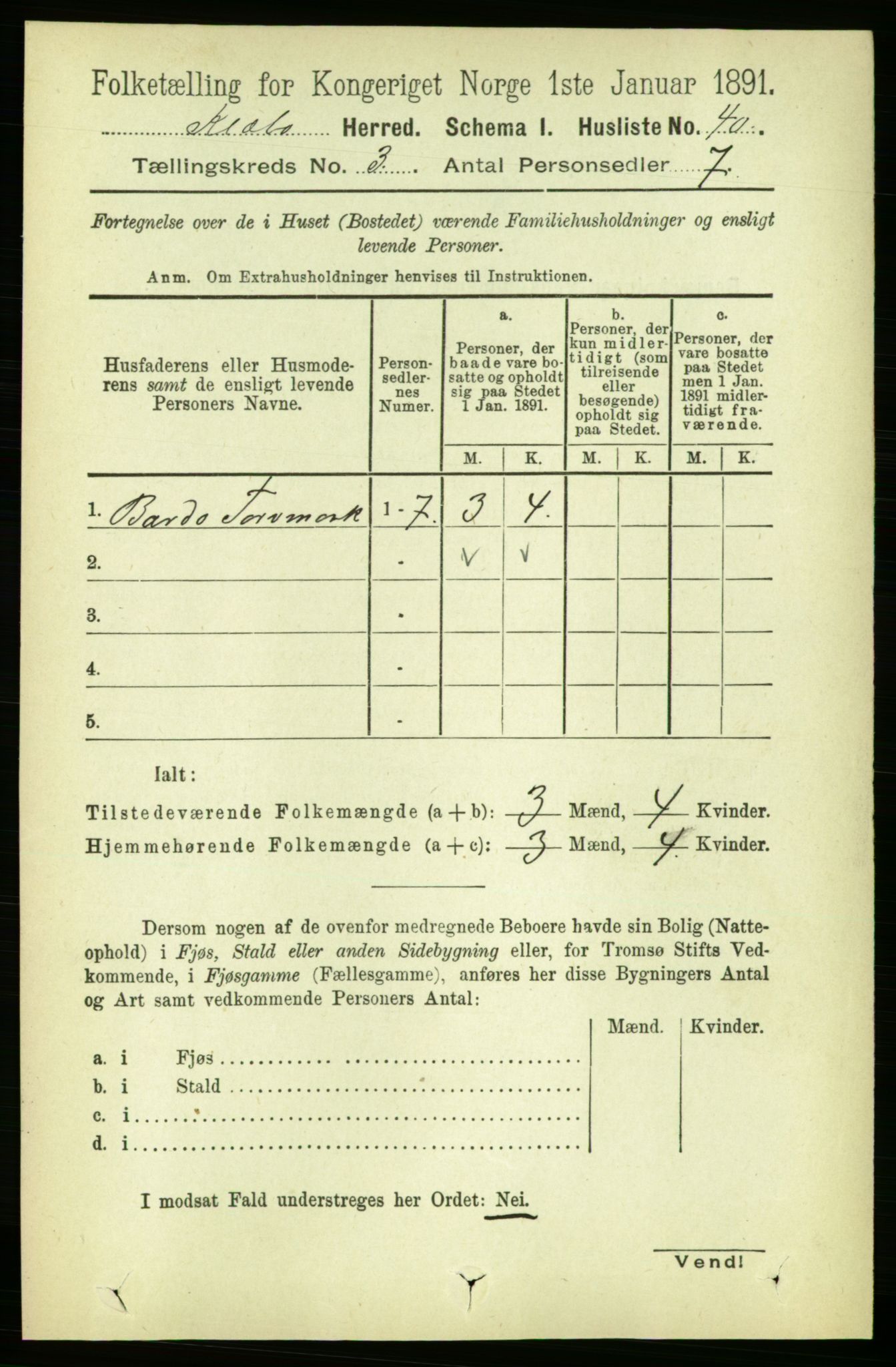 RA, 1891 census for 1662 Klæbu, 1891, p. 377