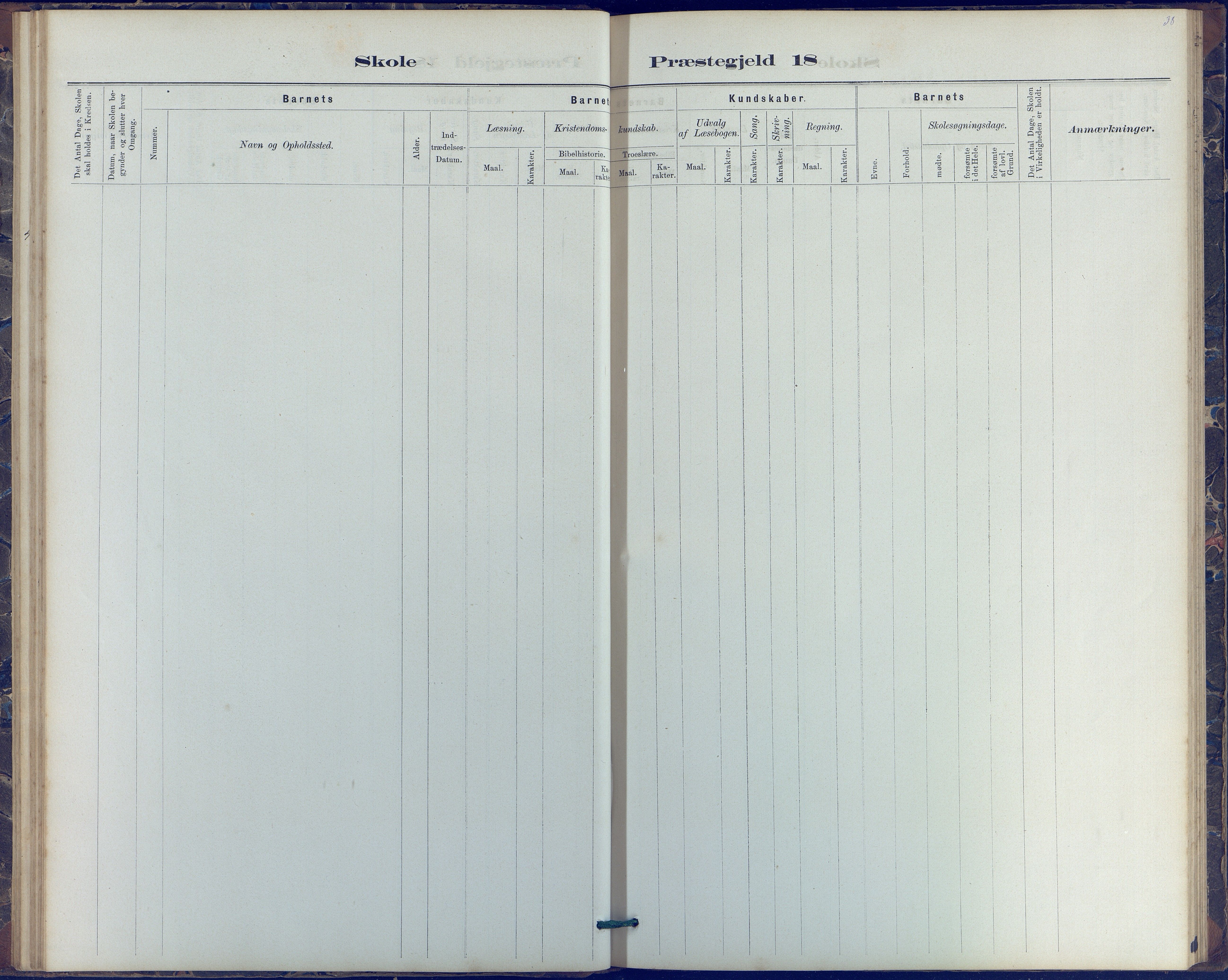 Austre Moland kommune, AAKS/KA0918-PK/09/09b/L0003: Skoleprotokoll, 1879-1891, p. 38