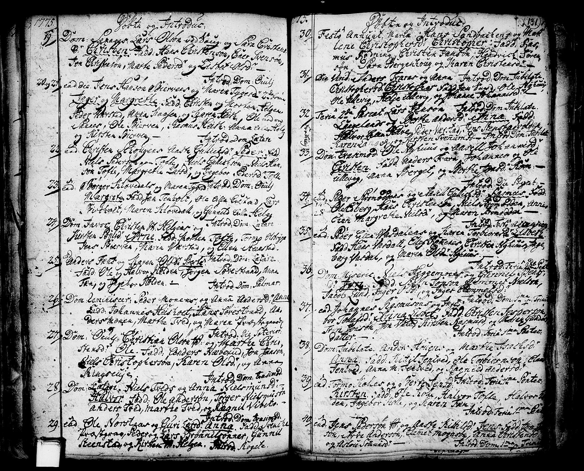 Holla kirkebøker, SAKO/A-272/F/Fa/L0001: Parish register (official) no. 1, 1717-1779, p. 131