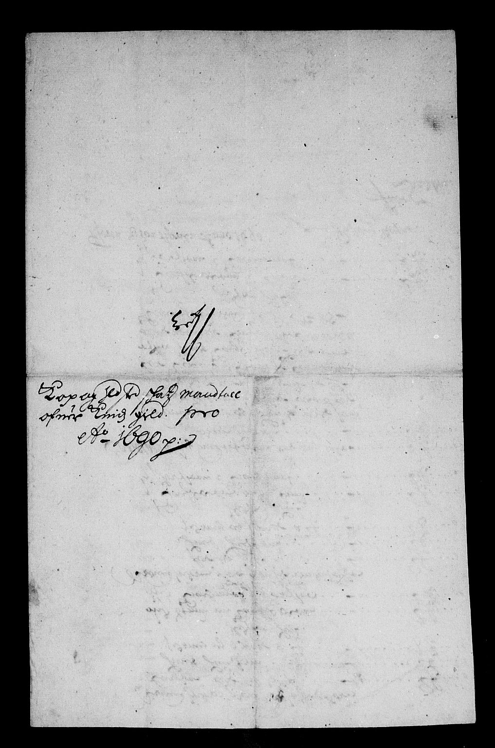 Rentekammeret inntil 1814, Reviderte regnskaper, Stiftamtstueregnskaper, Bergen stiftamt, AV/RA-EA-6043/R/Rc/L0093: Bergen stiftamt, 1690