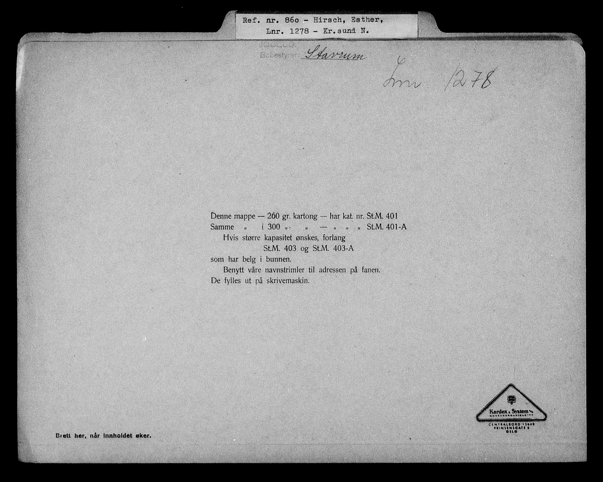 Justisdepartementet, Tilbakeføringskontoret for inndratte formuer, AV/RA-S-1564/H/Hc/Hcb/L0913: --, 1945-1947, p. 494