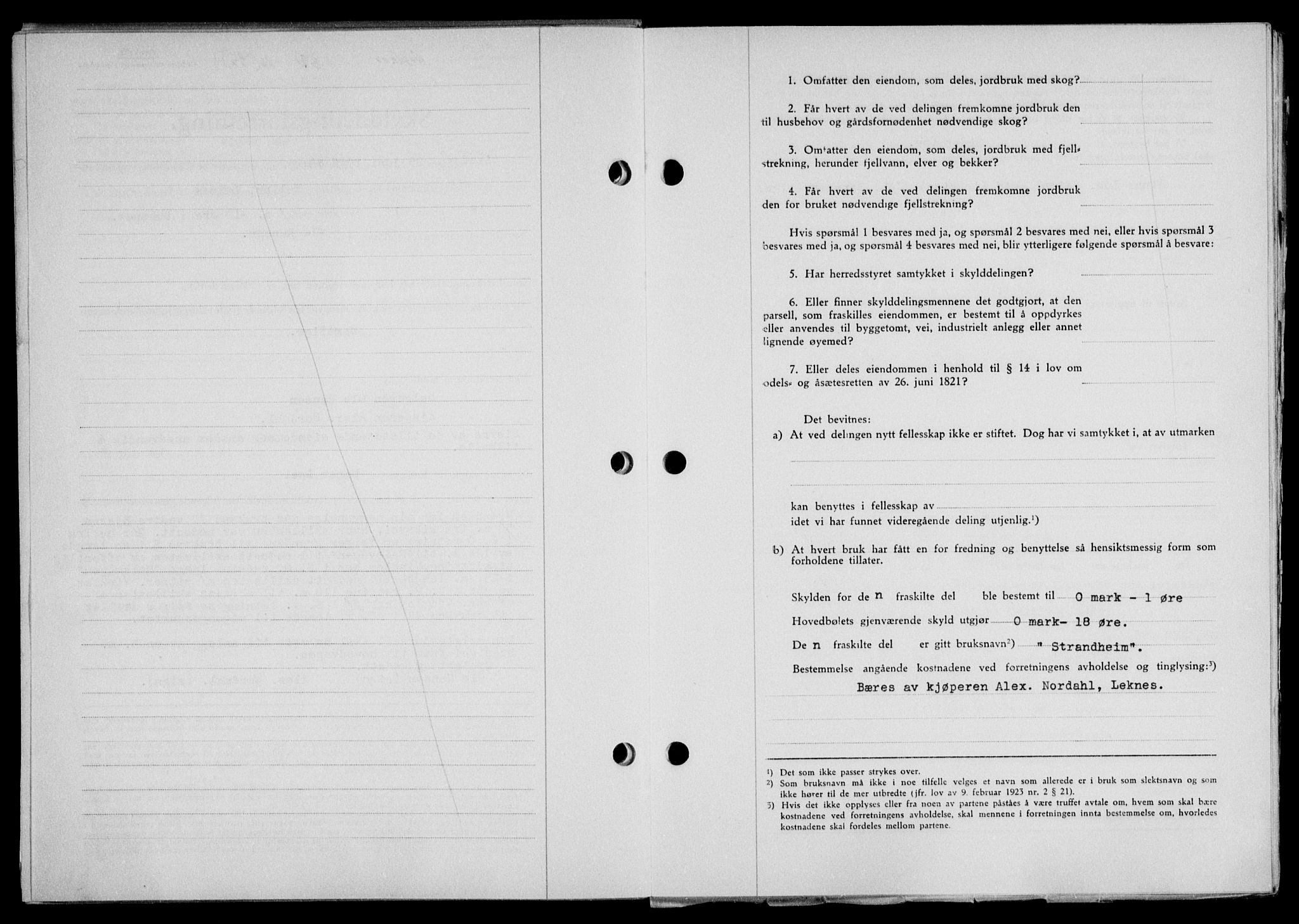 Lofoten sorenskriveri, SAT/A-0017/1/2/2C/L0014a: Mortgage book no. 14a, 1946-1946, Diary no: : 891/1946