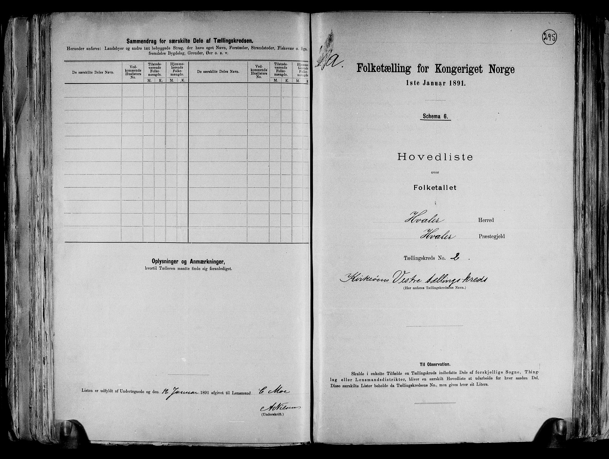 RA, 1891 census for 0111 Hvaler, 1891, p. 8