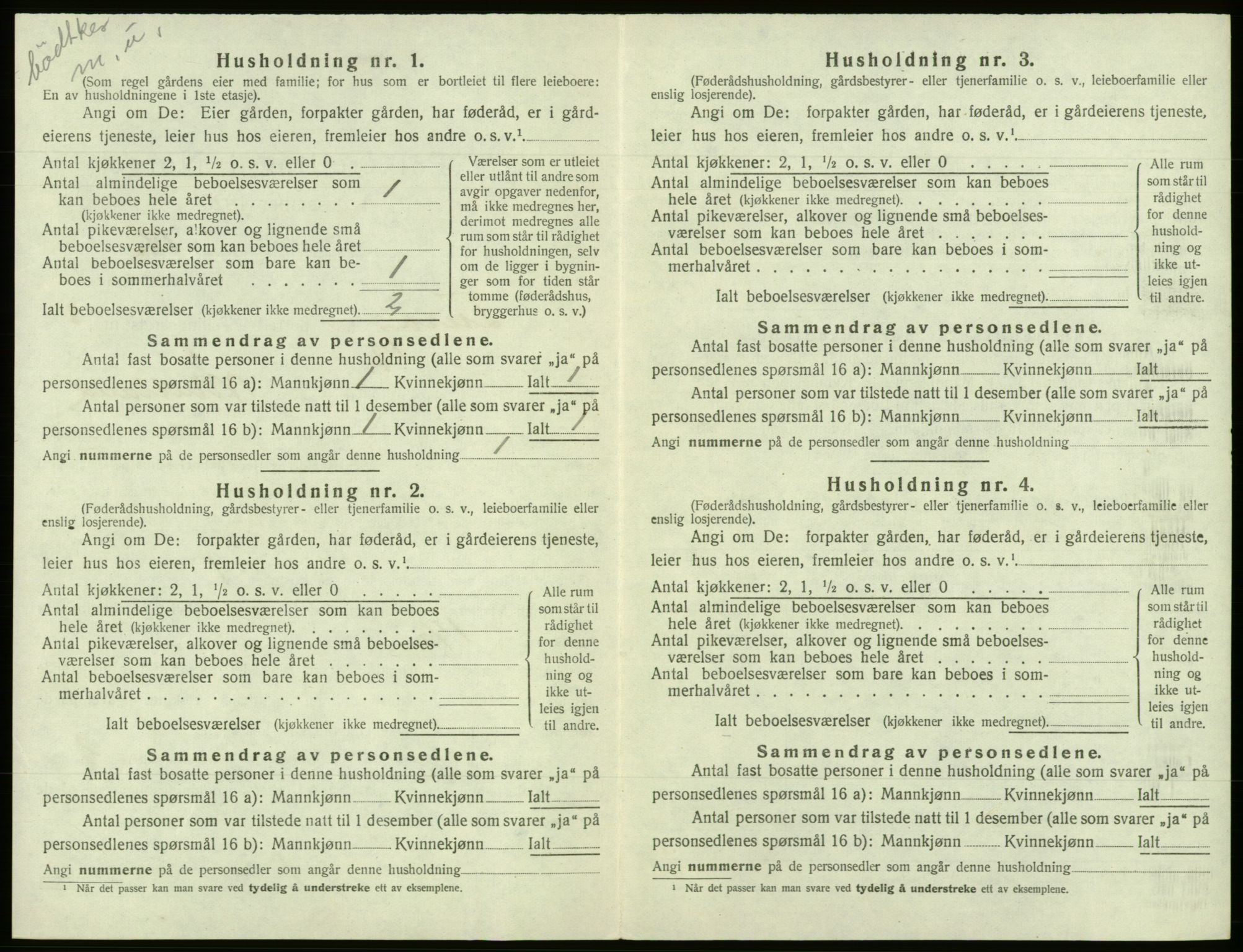 SAB, 1920 census for Fusa, 1920, p. 175
