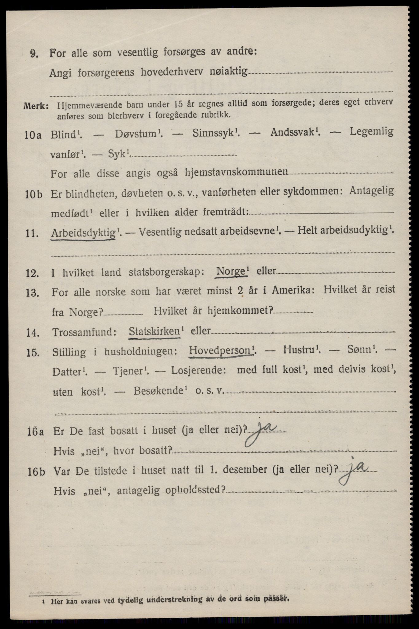 SAST, 1920 census for Mosterøy, 1920, p. 581