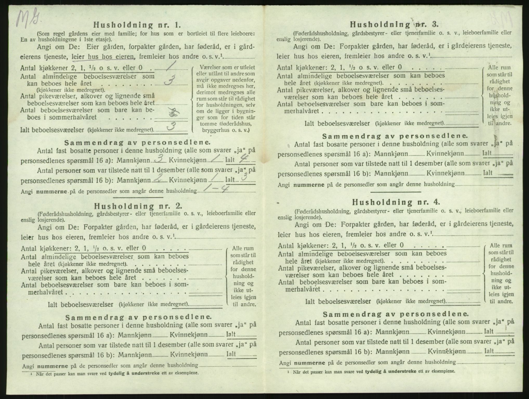 SAKO, 1920 census for Brunlanes, 1920, p. 1492