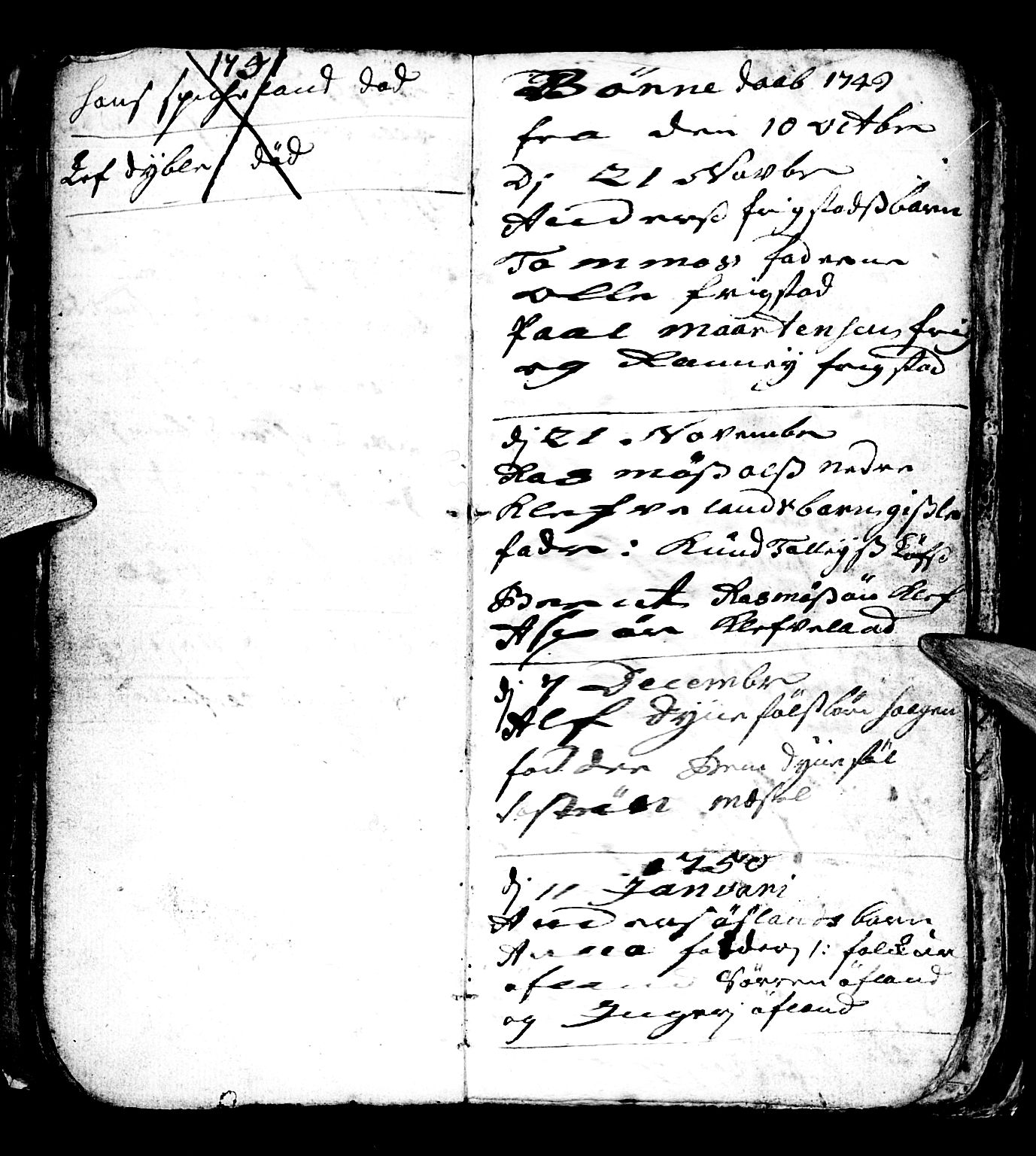 Bjelland sokneprestkontor, SAK/1111-0005/F/Fb/Fbb/L0001: Parish register (copy) no. B 1, 1732-1782, p. 30