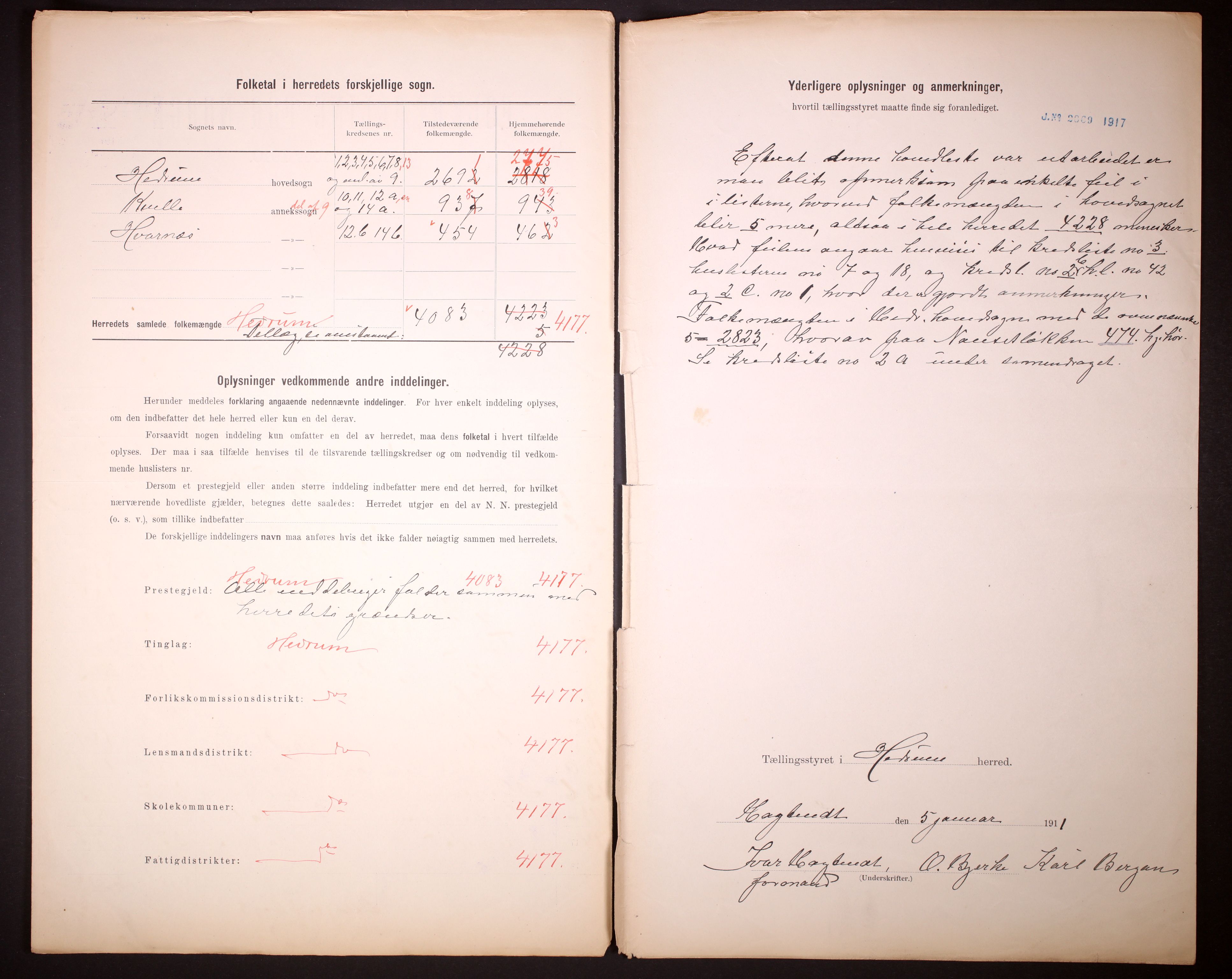 RA, 1910 census for Hedrum, 1910, p. 3