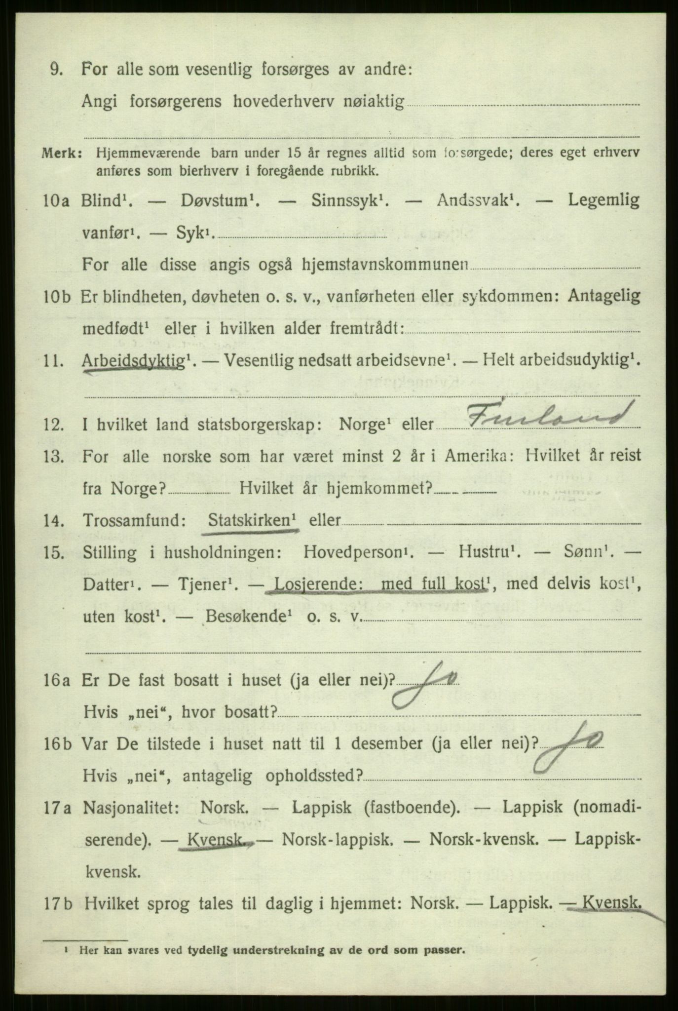 SATØ, 1920 census for Nordreisa, 1920, p. 2670