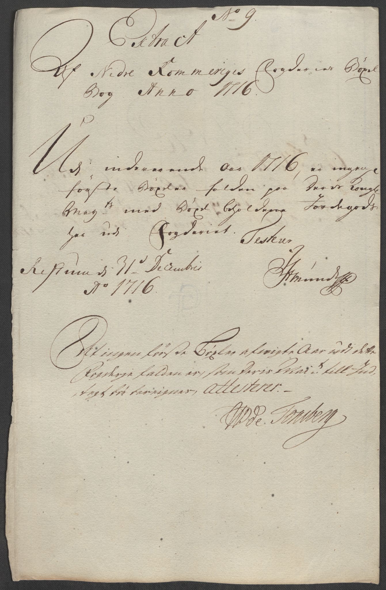 Rentekammeret inntil 1814, Reviderte regnskaper, Fogderegnskap, RA/EA-4092/R11/L0598: Fogderegnskap Nedre Romerike, 1716, p. 205