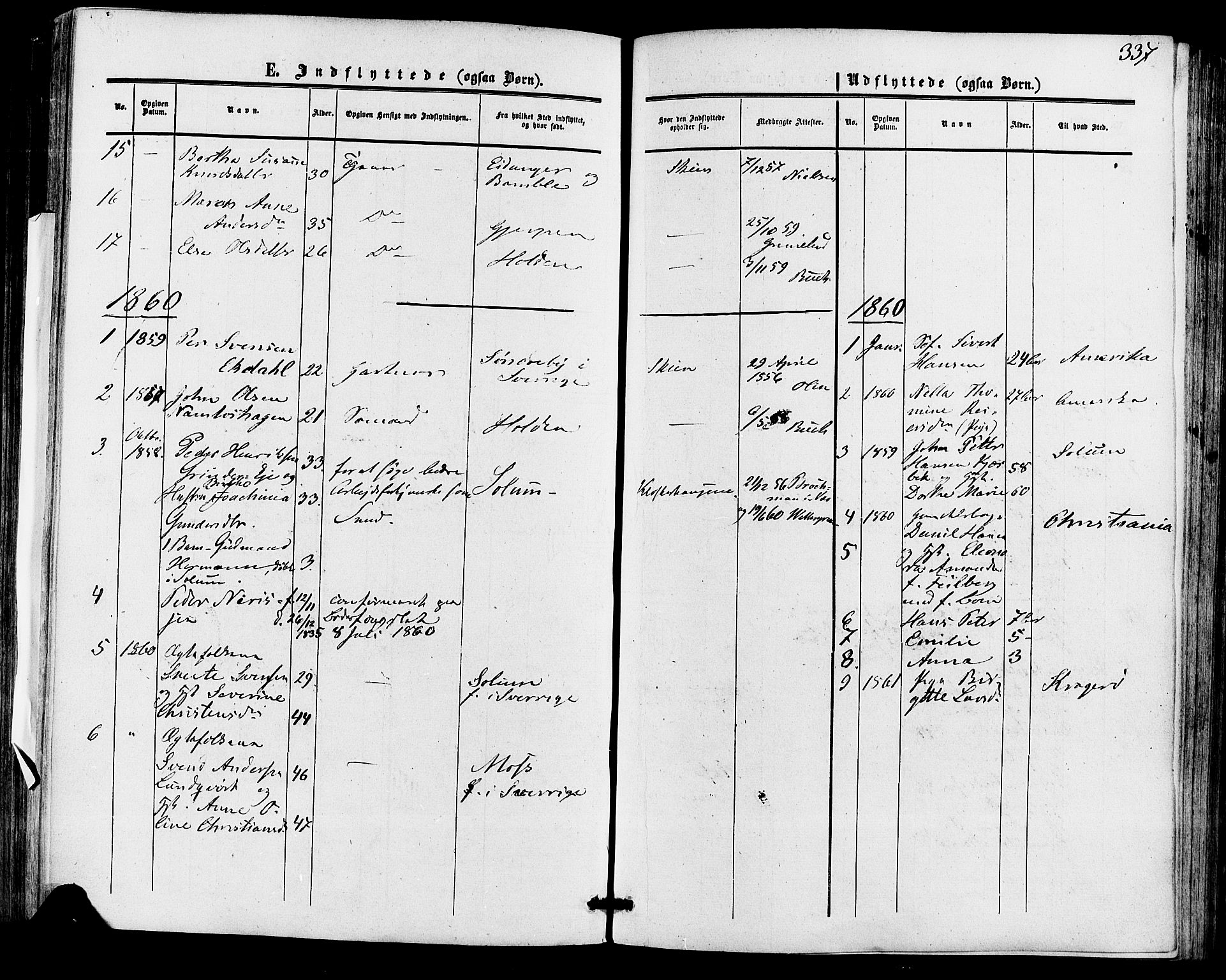 Skien kirkebøker, SAKO/A-302/F/Fa/L0007: Parish register (official) no. 7, 1856-1865, p. 337