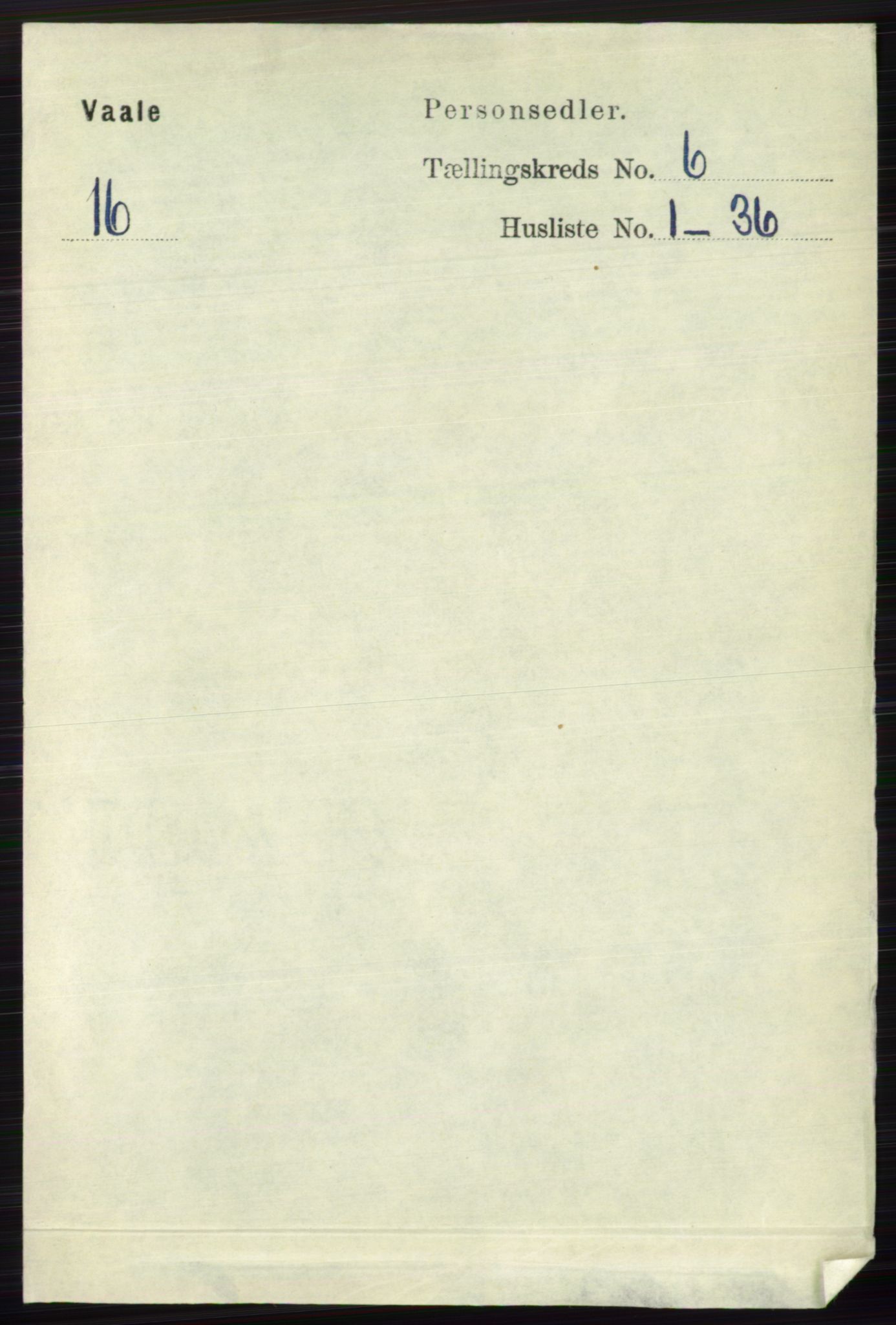 RA, 1891 census for 0716 Våle, 1891, p. 1779