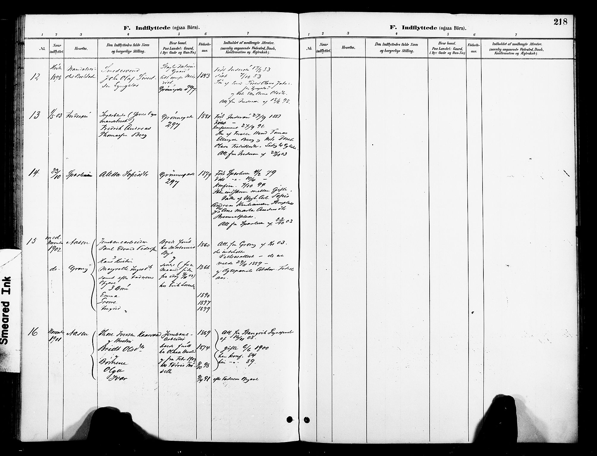 Ministerialprotokoller, klokkerbøker og fødselsregistre - Nord-Trøndelag, SAT/A-1458/739/L0372: Parish register (official) no. 739A04, 1895-1903, p. 218