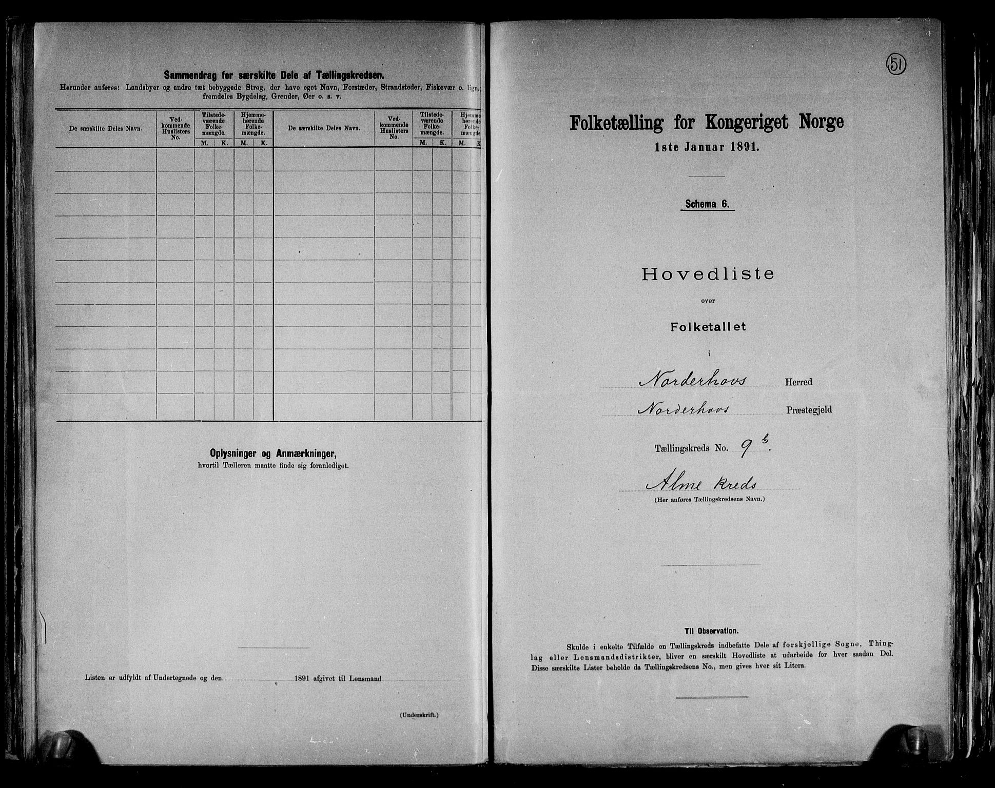 RA, 1891 census for 0613 Norderhov, 1891, p. 30