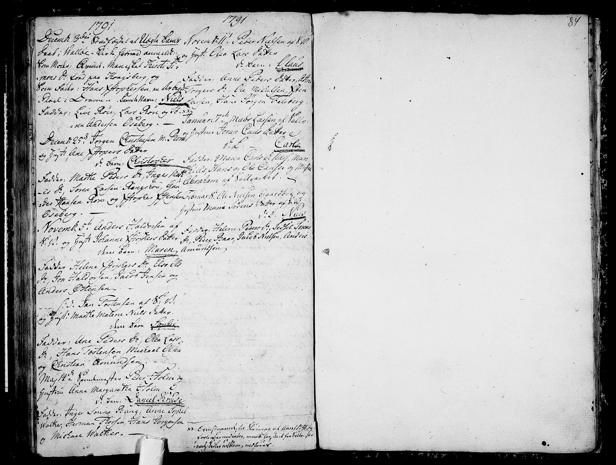 Sem kirkebøker, AV/SAKO-A-5/F/Fb/L0002: Parish register (official) no. II 2, 1764-1792, p. 84