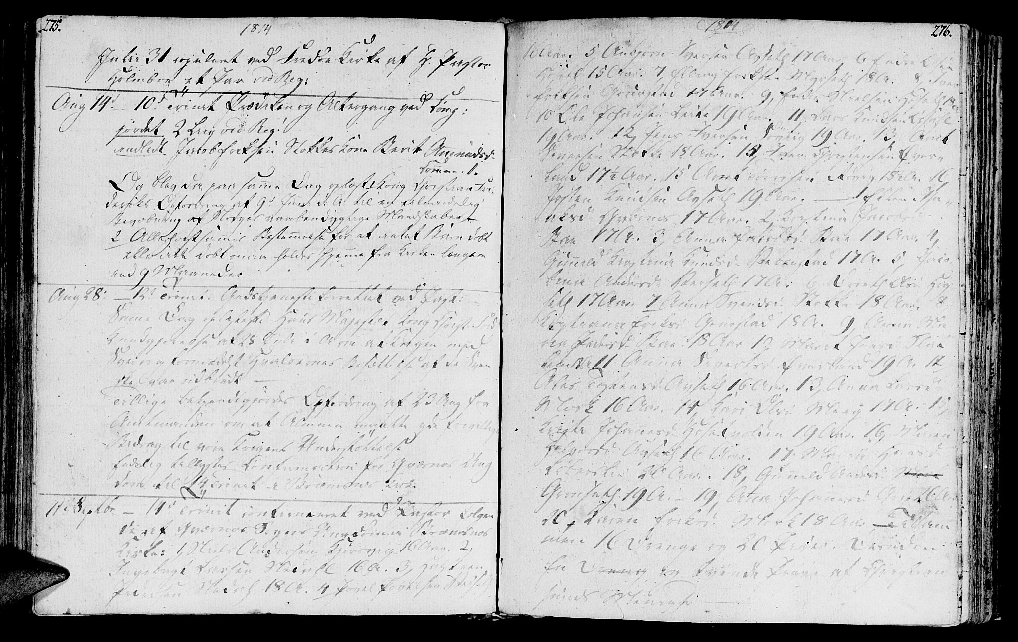 Ministerialprotokoller, klokkerbøker og fødselsregistre - Møre og Romsdal, AV/SAT-A-1454/568/L0799: Parish register (official) no. 568A08, 1780-1819, p. 275-276