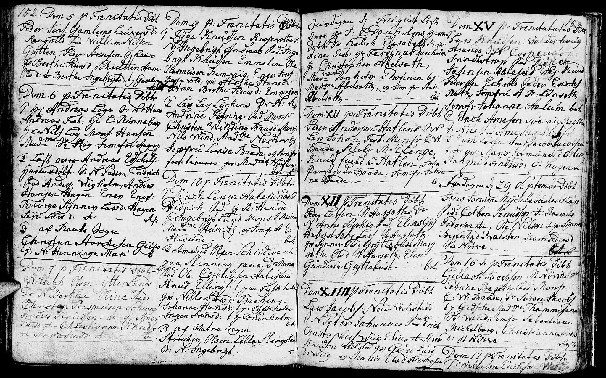 Ministerialprotokoller, klokkerbøker og fødselsregistre - Møre og Romsdal, AV/SAT-A-1454/528/L0421: Parish register (copy) no. 528C02, 1785-1800, p. 152-153