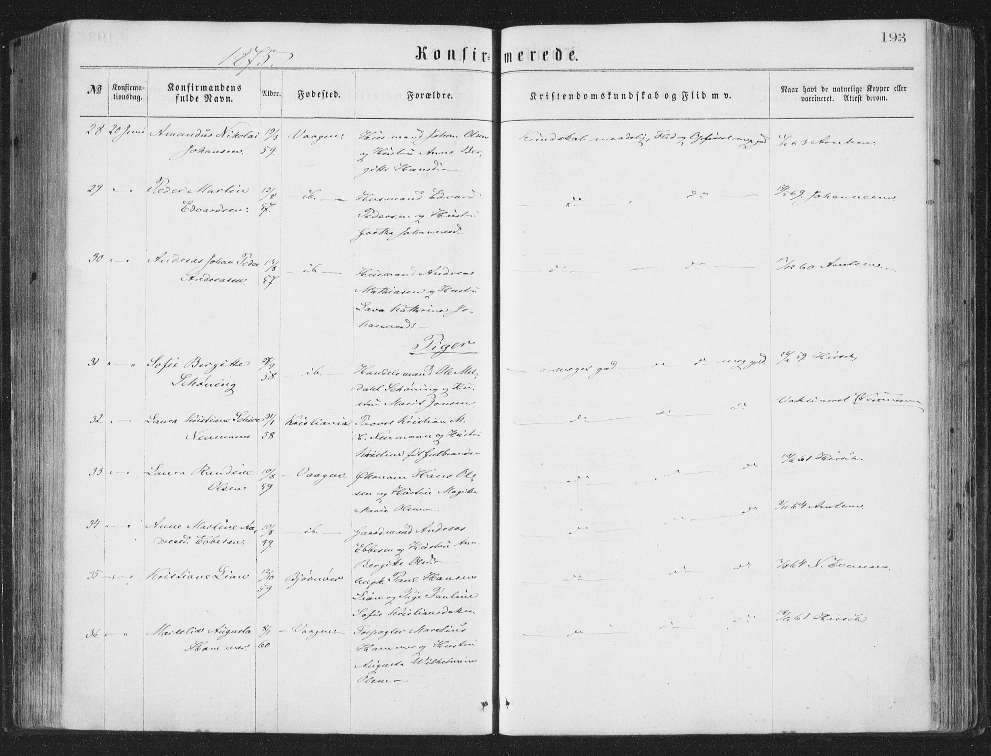 Ministerialprotokoller, klokkerbøker og fødselsregistre - Nordland, AV/SAT-A-1459/874/L1057: Parish register (official) no. 874A01, 1866-1877, p. 193