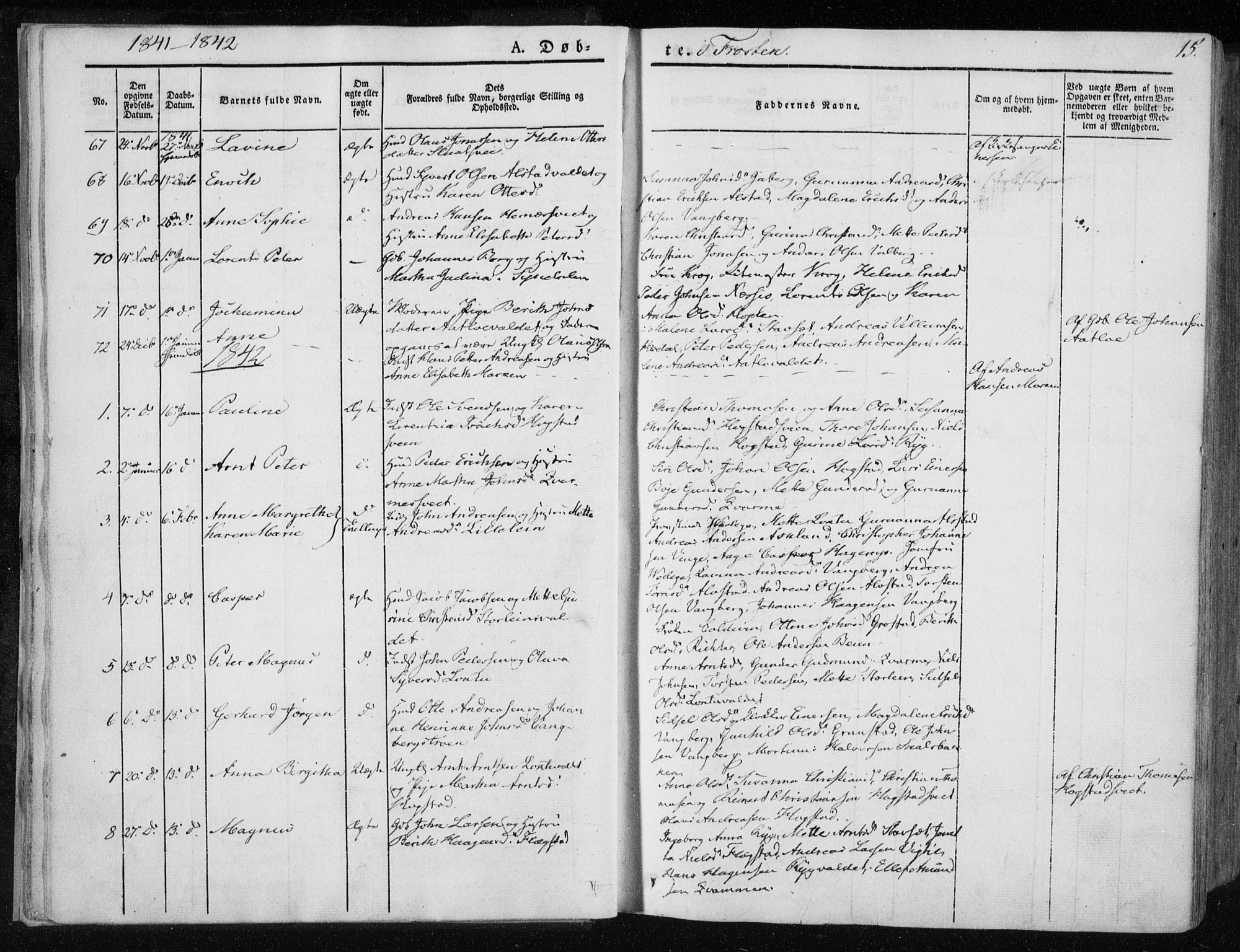 Ministerialprotokoller, klokkerbøker og fødselsregistre - Nord-Trøndelag, SAT/A-1458/713/L0115: Parish register (official) no. 713A06, 1838-1851, p. 15