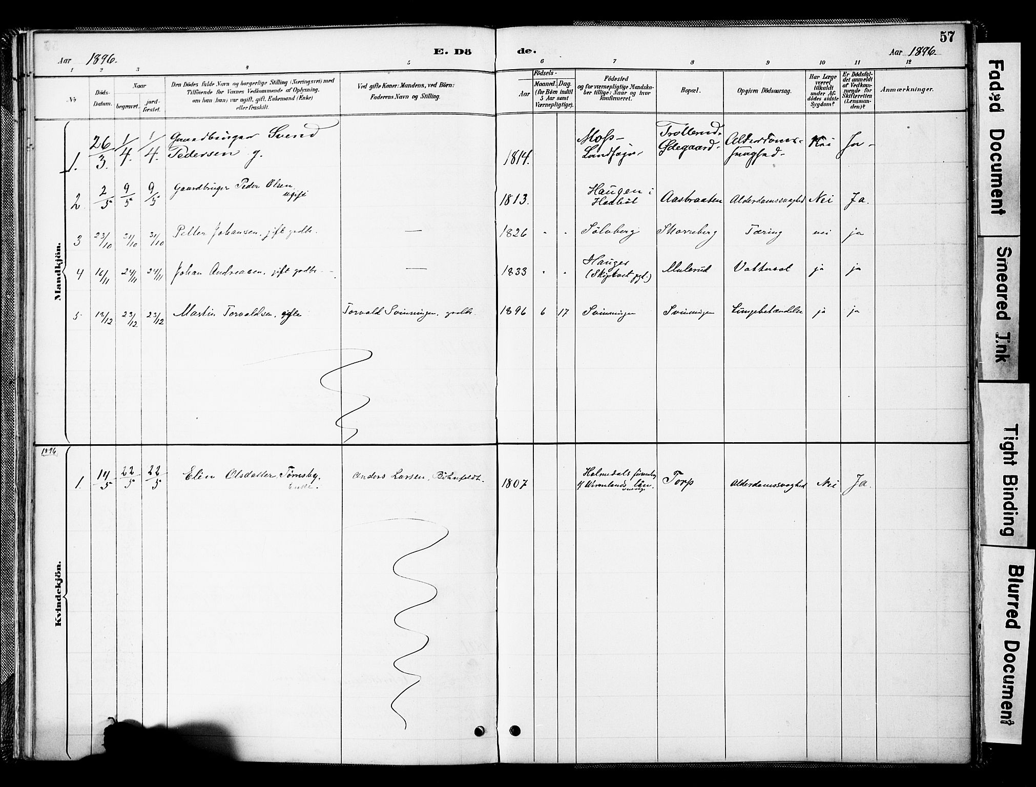 Spydeberg prestekontor Kirkebøker, SAO/A-10924/F/Fc/L0001: Parish register (official) no. III 1, 1886-1907, p. 57
