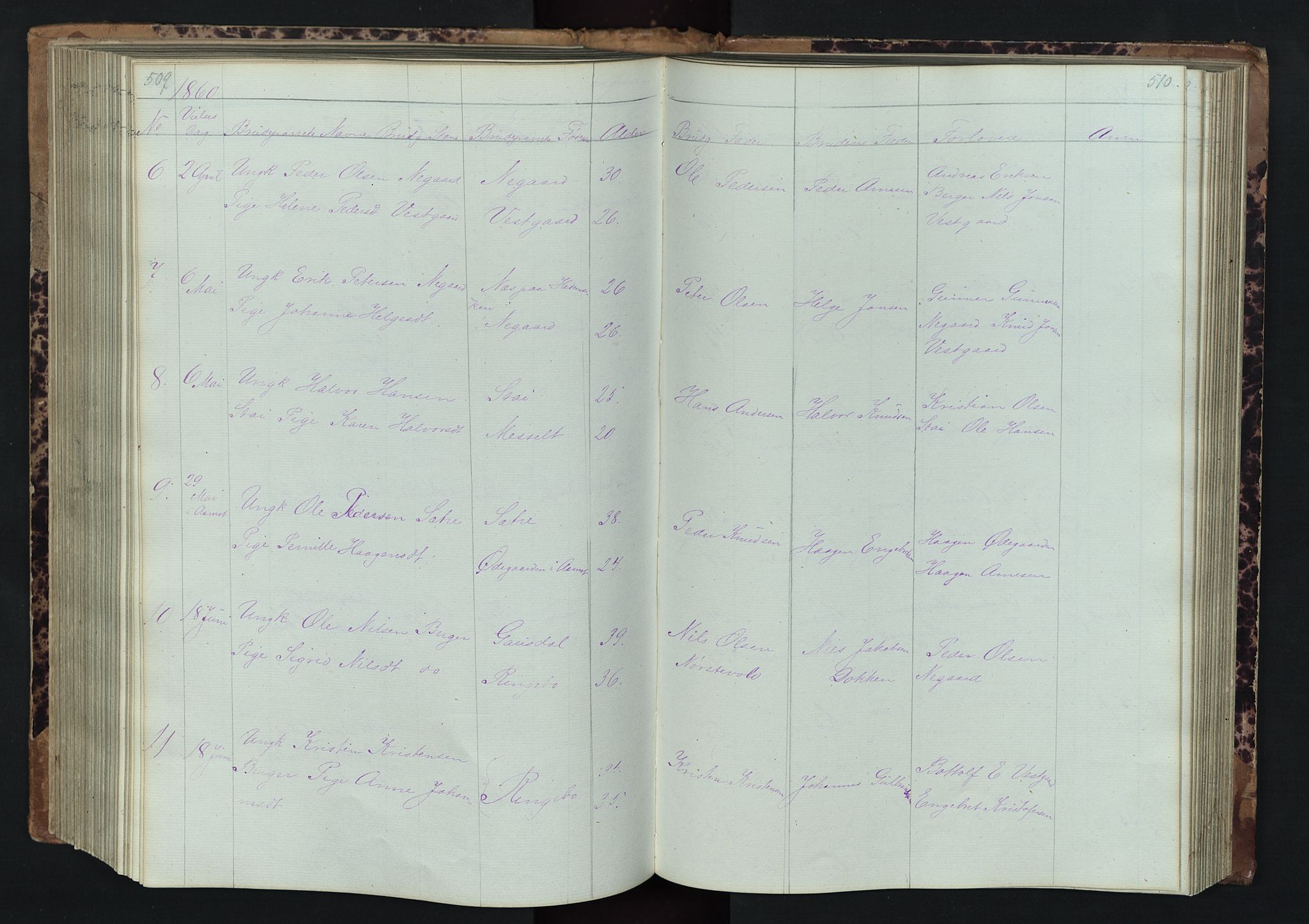 Stor-Elvdal prestekontor, SAH/PREST-052/H/Ha/Hab/L0001: Parish register (copy) no. 1 /1, 1860-1894, p. 509-510