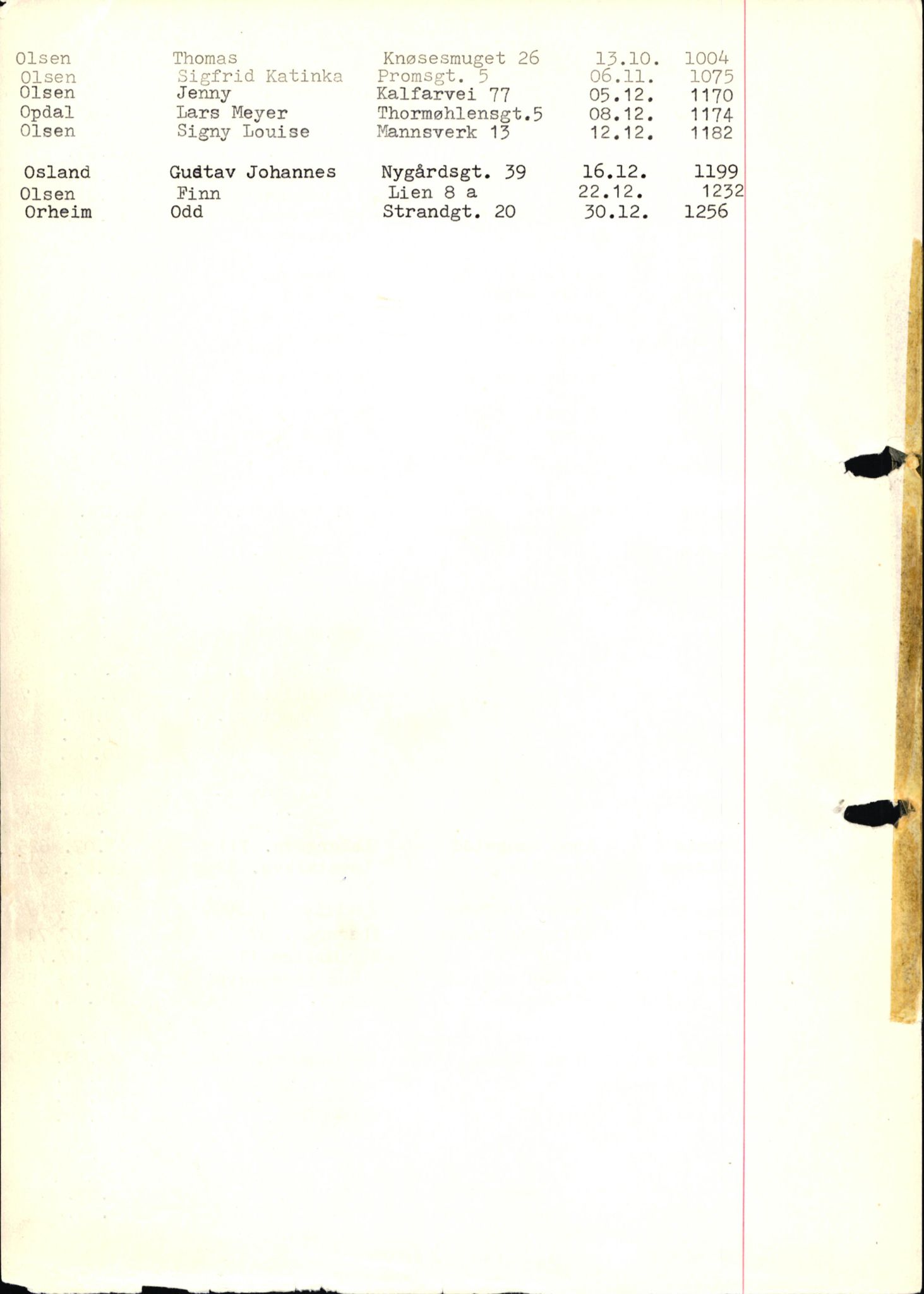Byfogd og Byskriver i Bergen, SAB/A-3401/06/06Nb/L0018: Register til dødsfalljournaler, 1978, p. 23