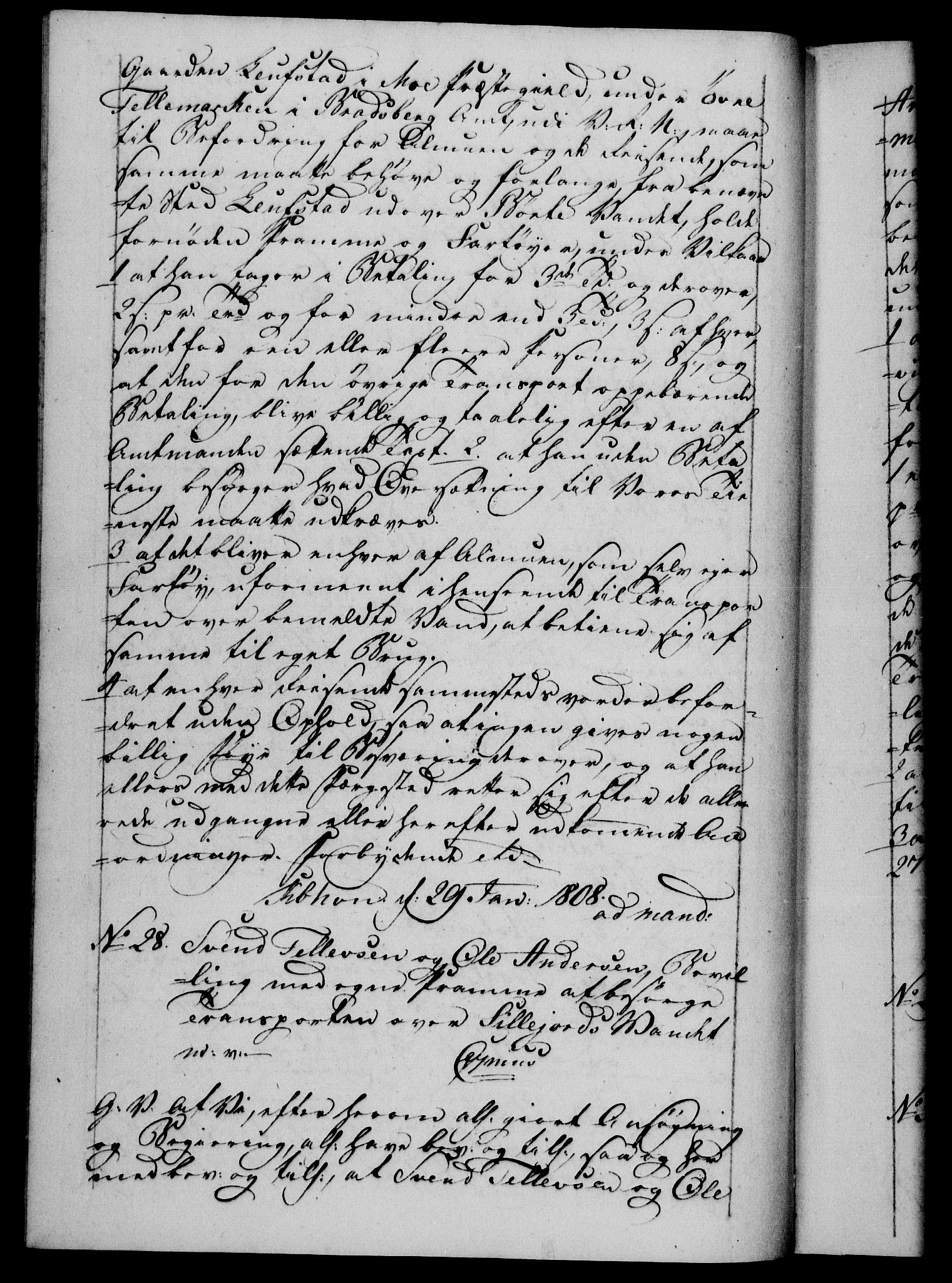 Danske Kanselli 1800-1814, RA/EA-3024/H/Hf/Hfb/Hfba/L0004: Registranter, 1808-1810, p. 5b