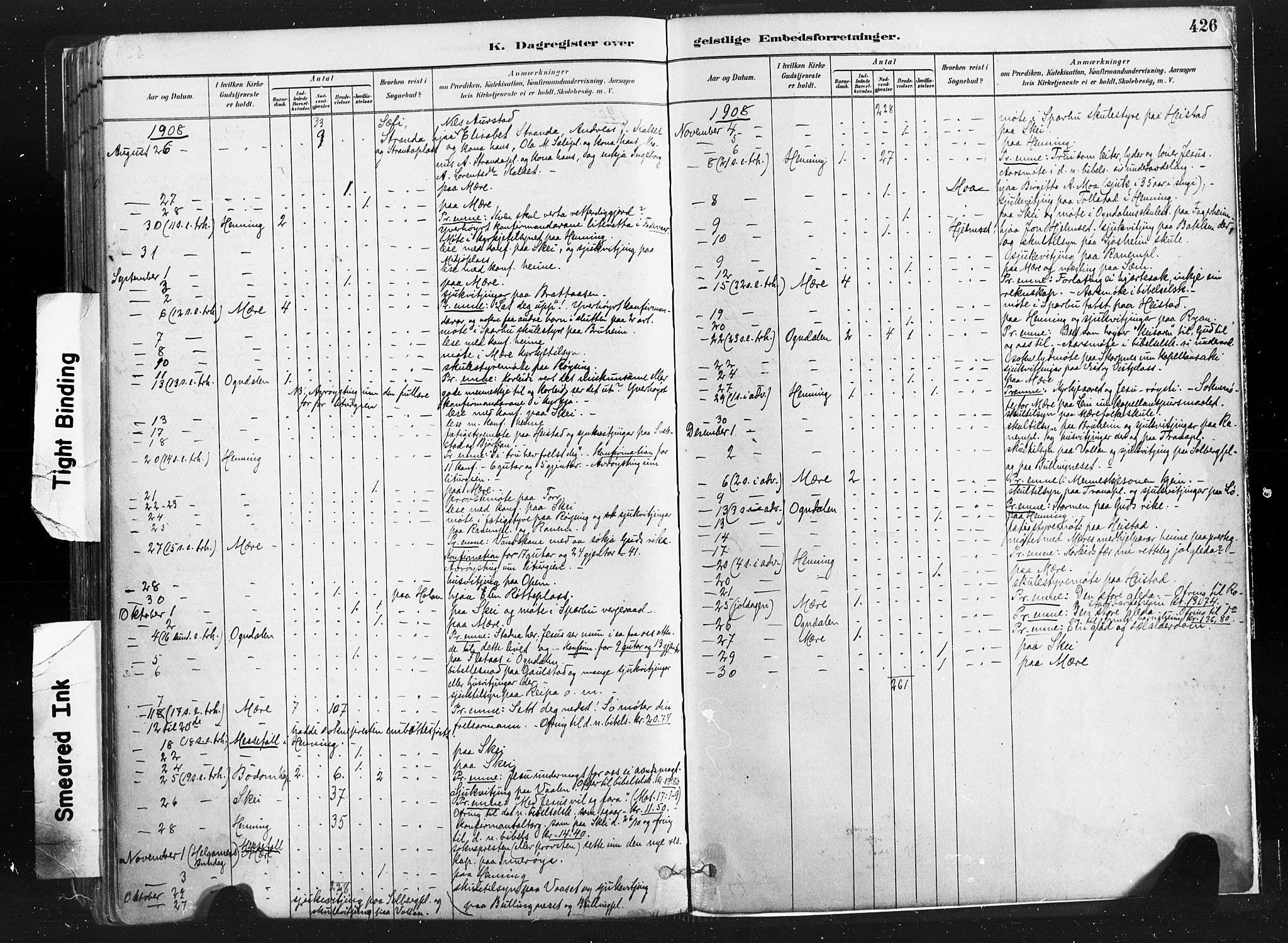 Ministerialprotokoller, klokkerbøker og fødselsregistre - Nord-Trøndelag, SAT/A-1458/735/L0351: Parish register (official) no. 735A10, 1884-1908, p. 426