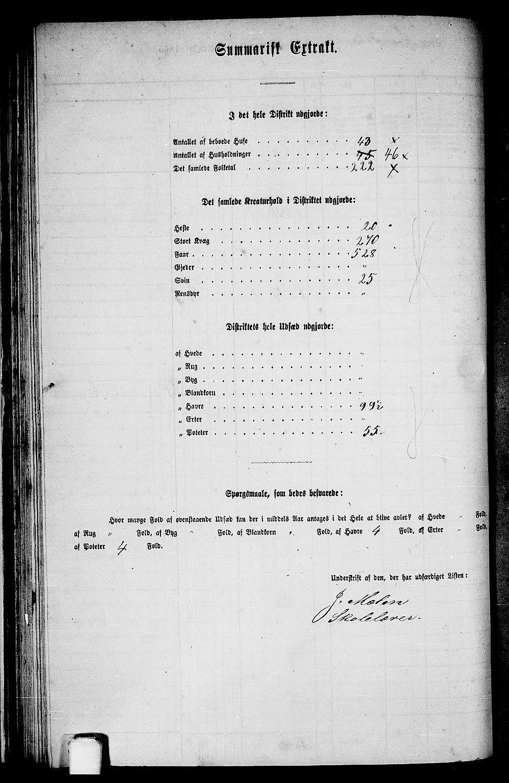 RA, 1865 census for Strandebarm, 1865, p. 47