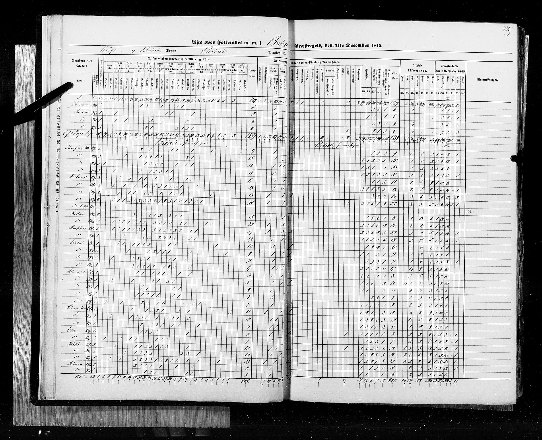 RA, Census 1845, vol. 9B: Nordland amt, 1845, p. 219