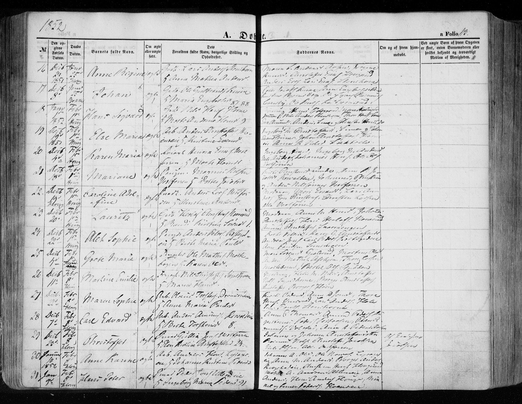 Eiker kirkebøker, AV/SAKO-A-4/F/Fa/L0014: Parish register (official) no. I 14, 1846-1854, p. 113