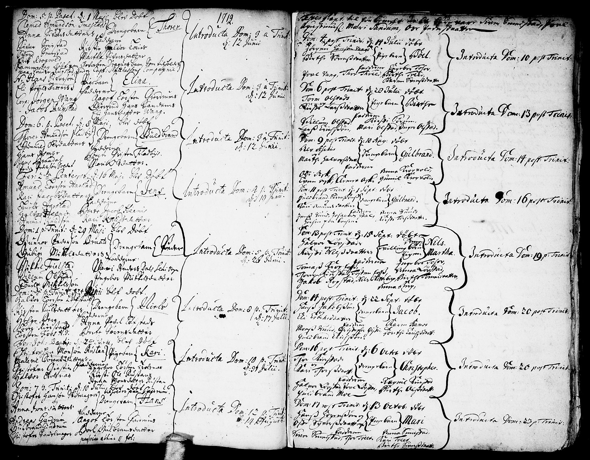 Gjerdrum prestekontor Kirkebøker, SAO/A-10412b/F/Fa/L0001: Parish register (official) no. I 1, 1689-1736, p. 45