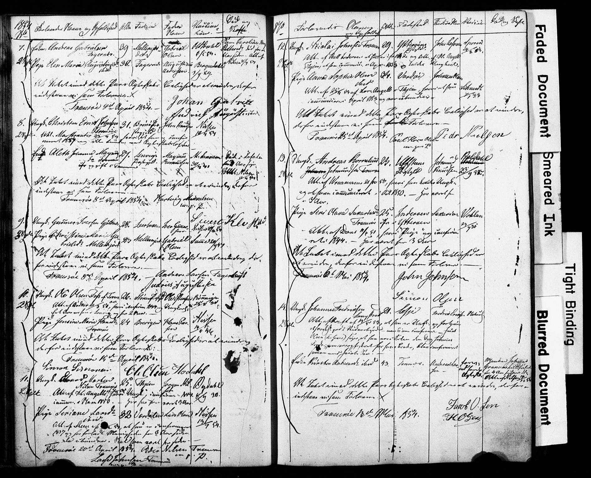 Tromsø sokneprestkontor/stiftsprosti/domprosti, AV/SATØ-S-1343/H/Hc/L0097: Banns register no. 97, 1851-1872