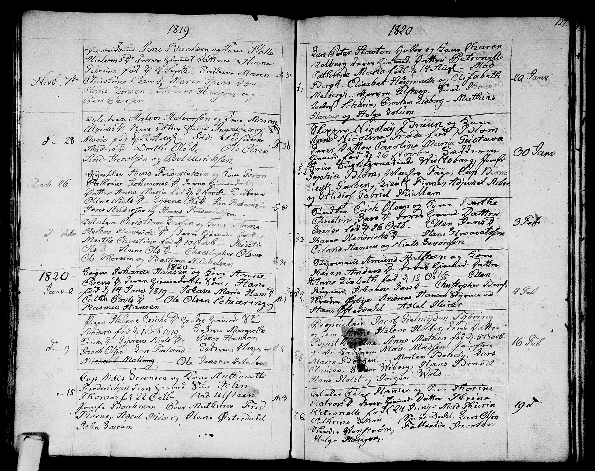 Strømsø kirkebøker, AV/SAKO-A-246/F/Fa/L0010: Parish register (official) no. I 10, 1792-1822, p. 127