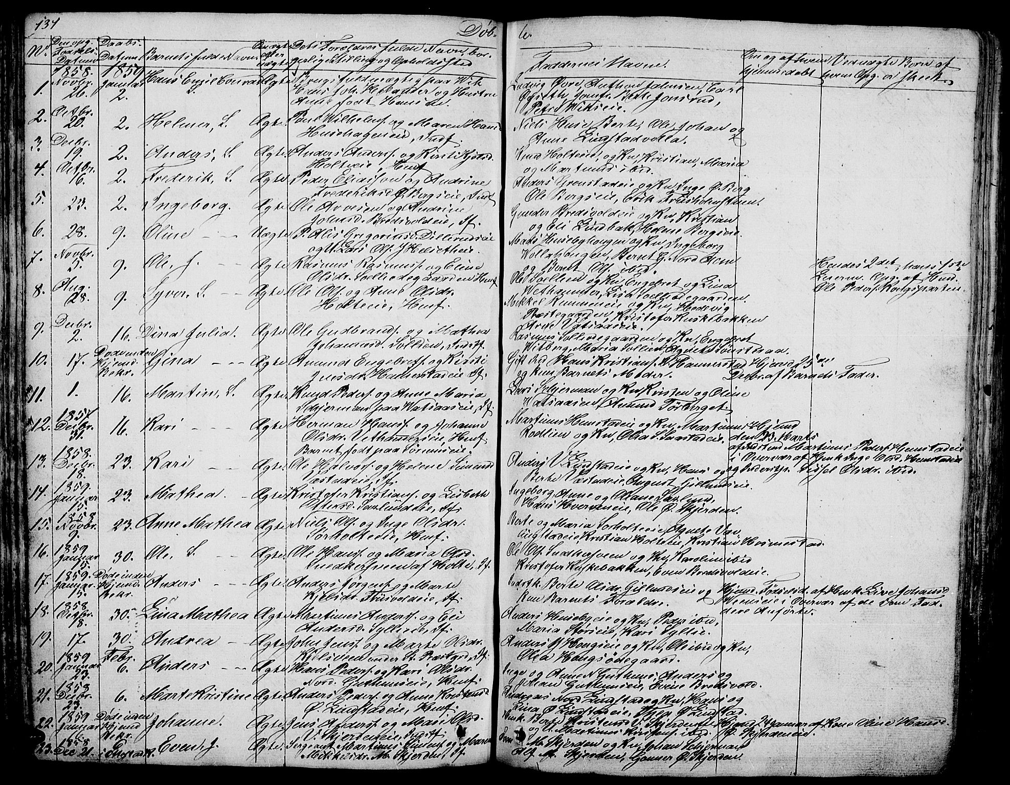 Stange prestekontor, AV/SAH-PREST-002/L/L0003: Parish register (copy) no. 3, 1840-1864, p. 131