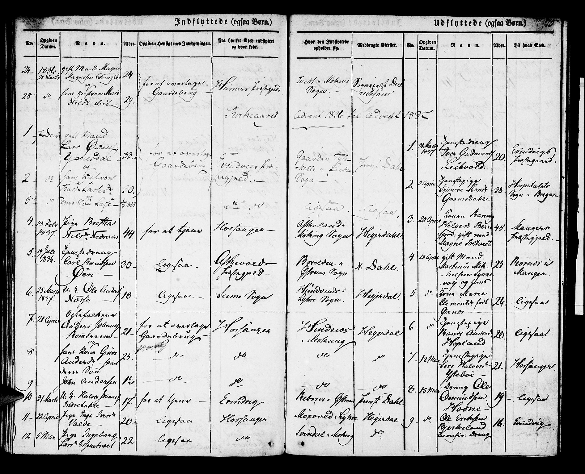 Lindås Sokneprestembete, SAB/A-76701/H/Haa: Parish register (official) no. A 9, 1835-1841, p. 75