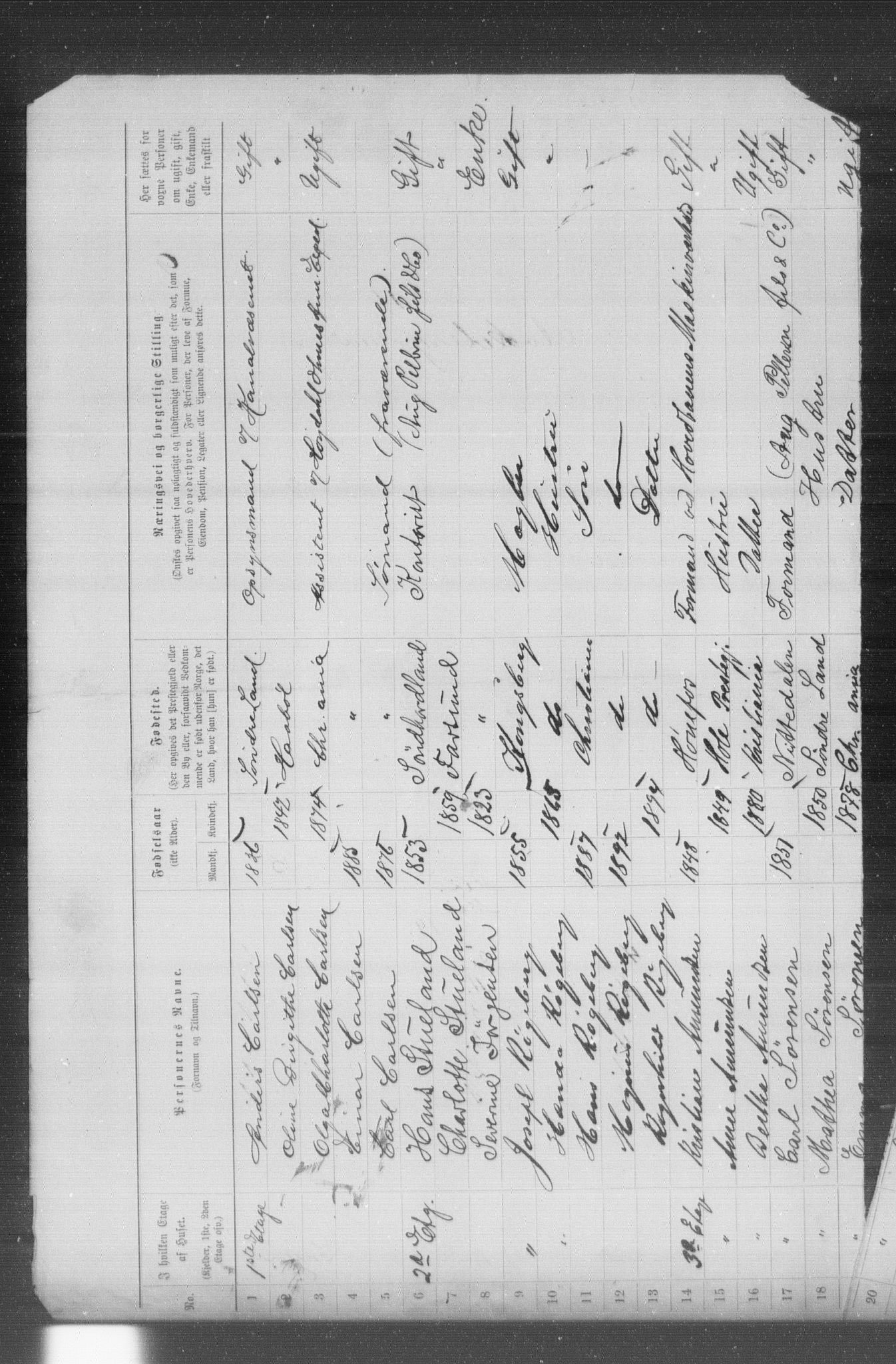 OBA, Municipal Census 1899 for Kristiania, 1899, p. 16692