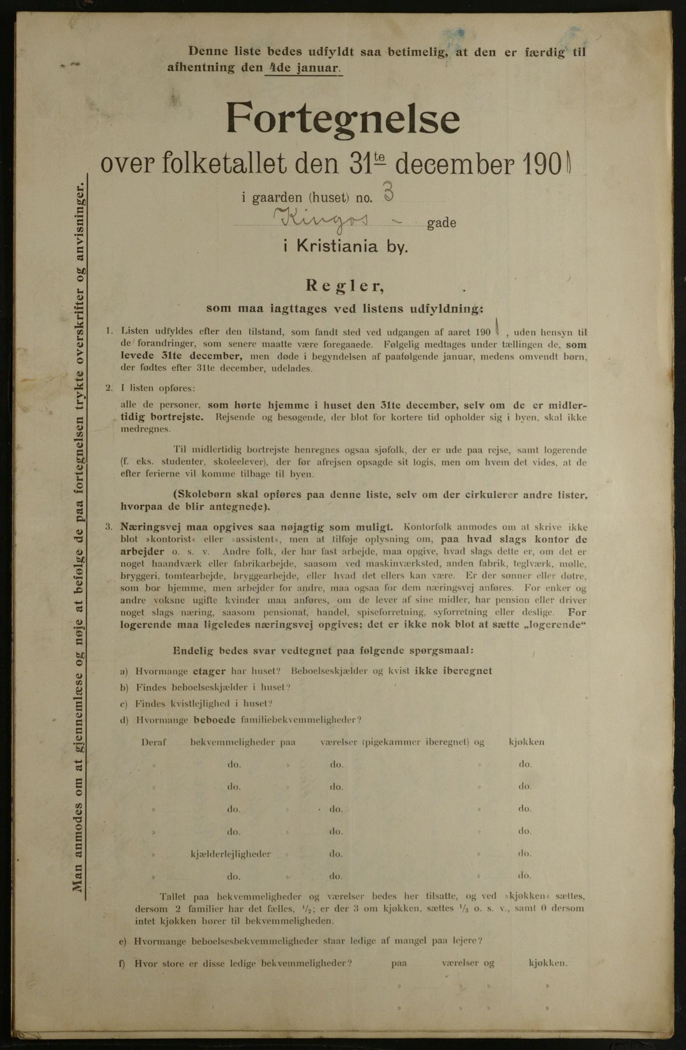 OBA, Municipal Census 1901 for Kristiania, 1901, p. 7727