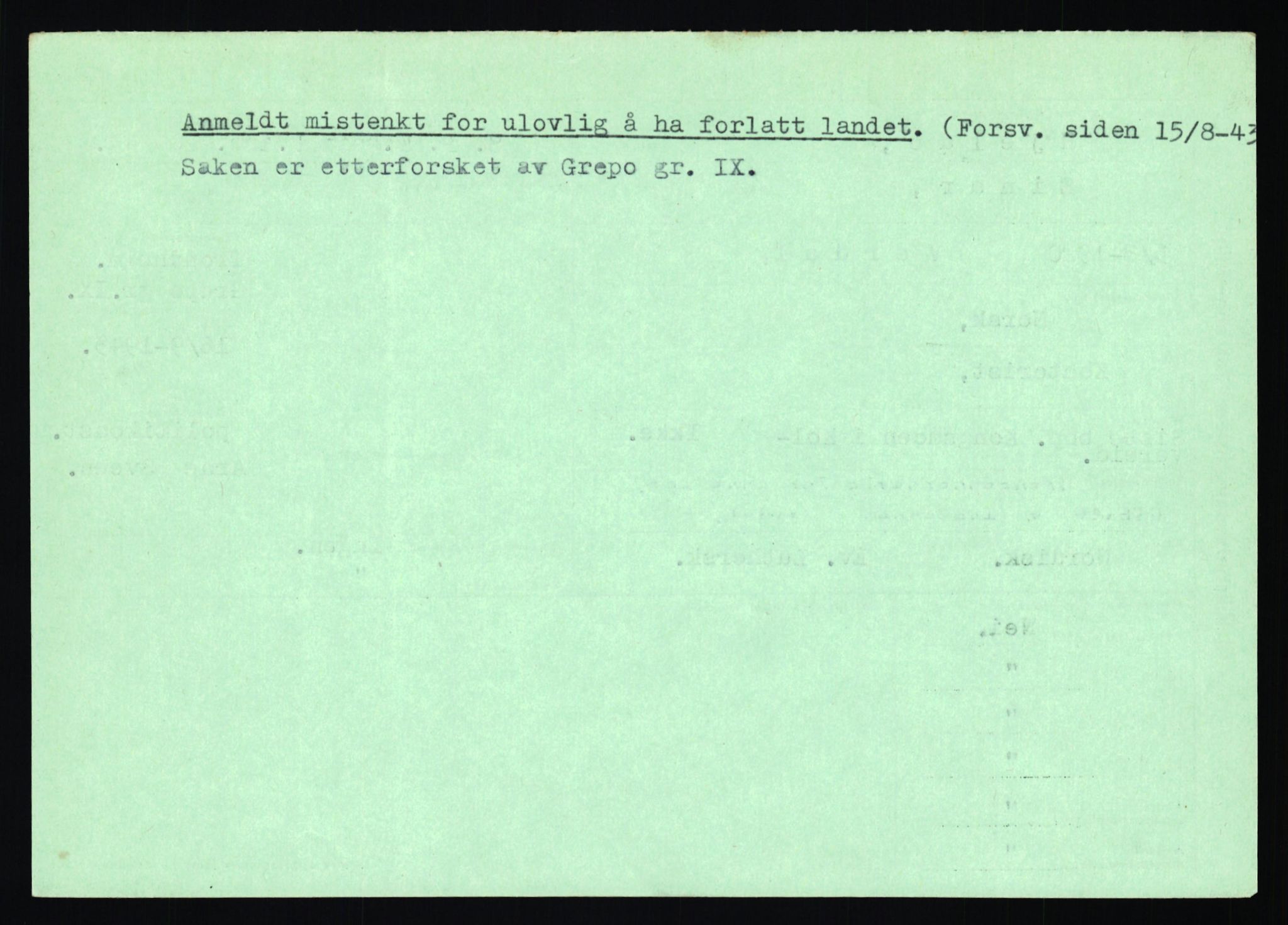 Statspolitiet - Hovedkontoret / Osloavdelingen, AV/RA-S-1329/C/Ca/L0006: Hanche - Hokstvedt, 1943-1945, p. 4378