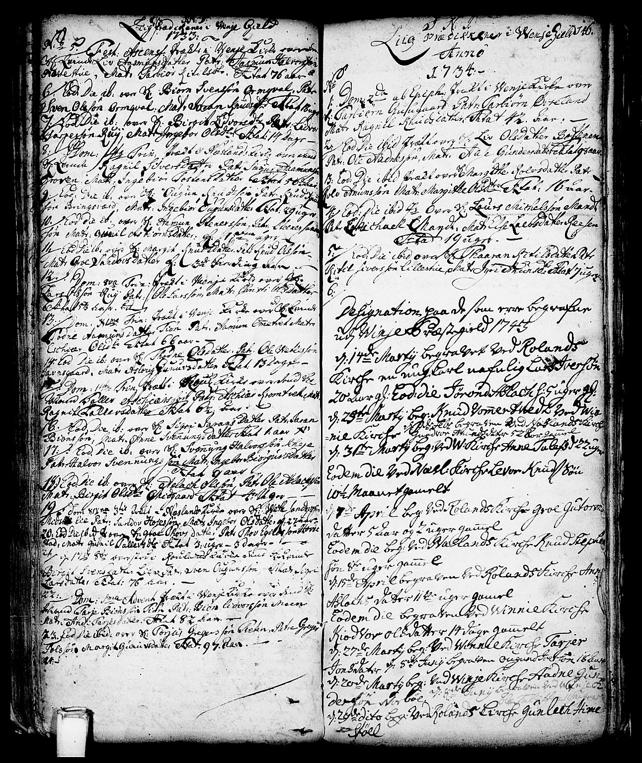 Vinje kirkebøker, SAKO/A-312/F/Fa/L0001: Parish register (official) no. I 1, 1717-1766, p. 146