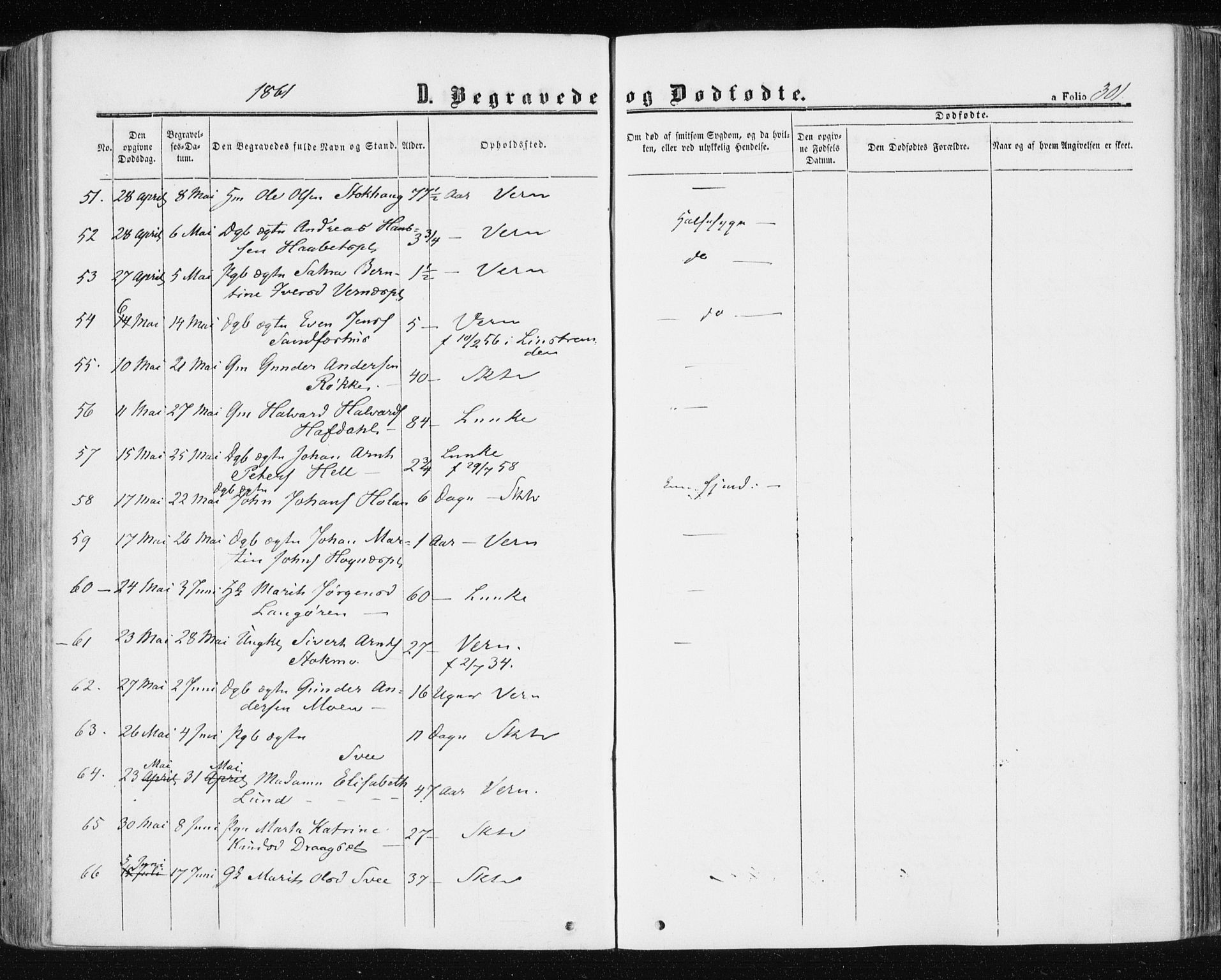 Ministerialprotokoller, klokkerbøker og fødselsregistre - Nord-Trøndelag, AV/SAT-A-1458/709/L0075: Parish register (official) no. 709A15, 1859-1870, p. 301