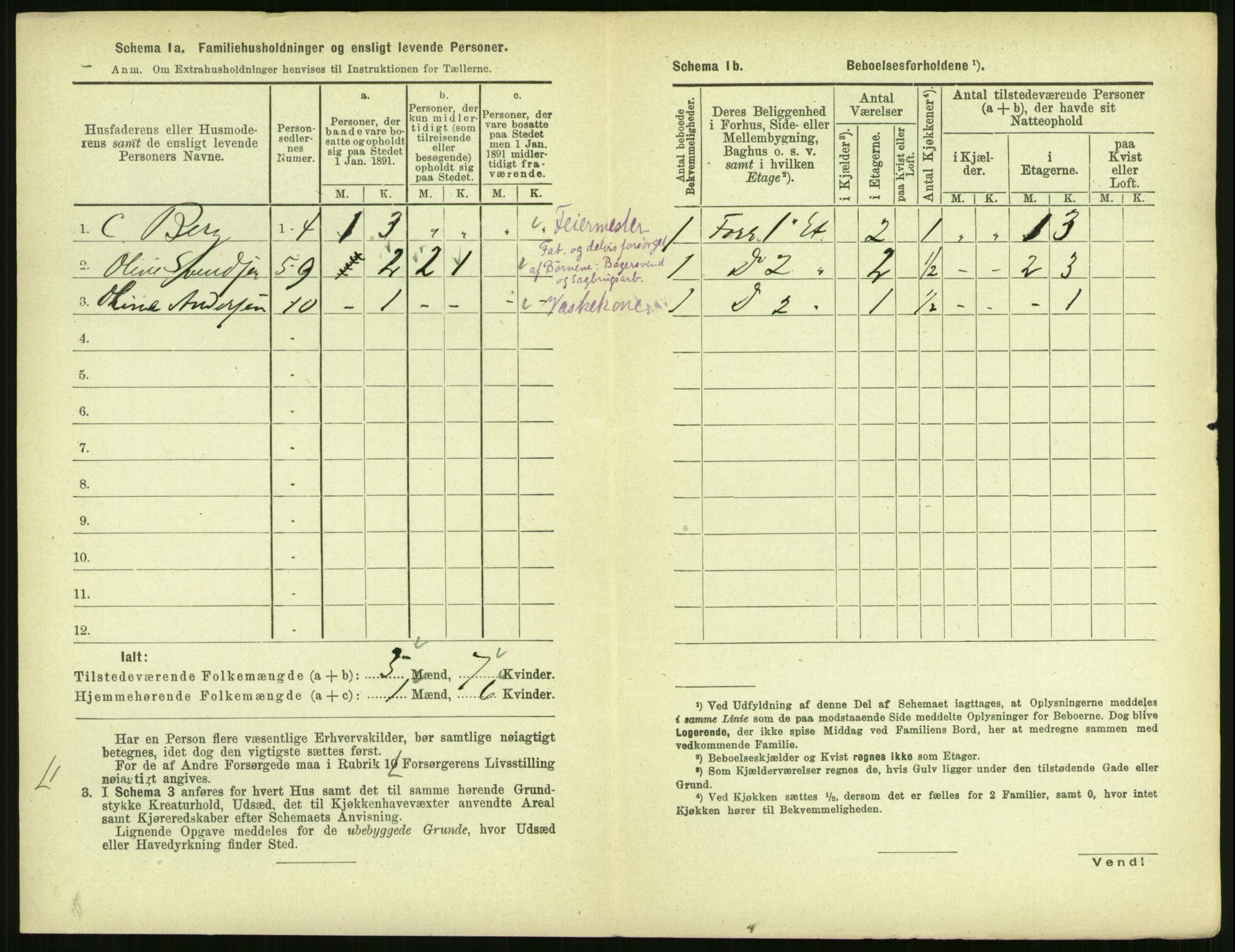 RA, 1891 census for 1701 Levanger, 1891, p. 94