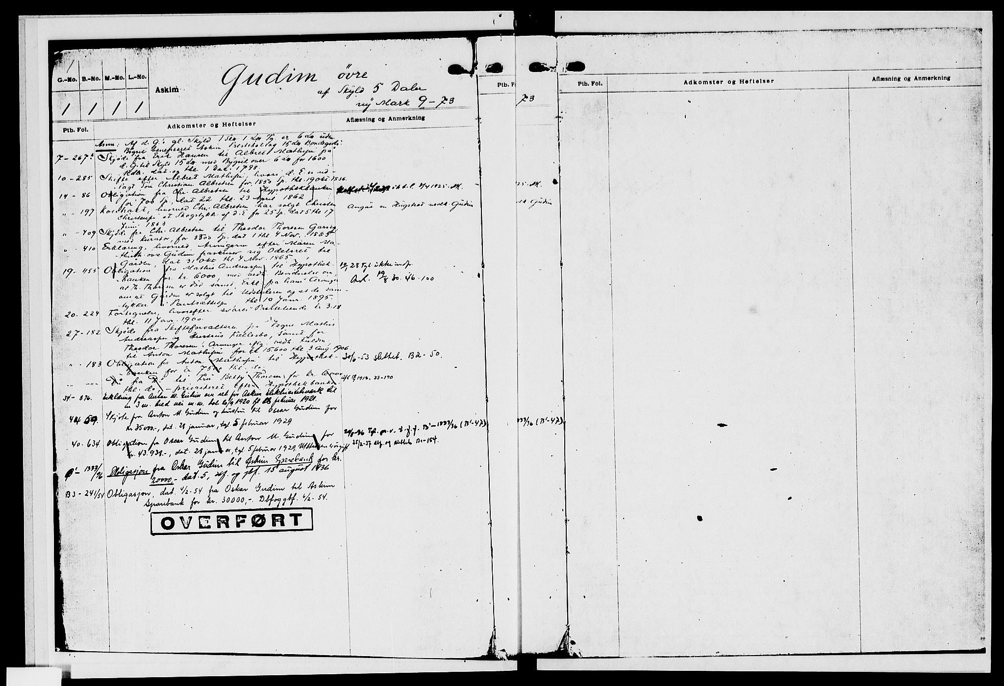 Rakkestad sorenskriveri, SAO/A-10686/G/Ga/Gae/L0001a: Mortgage register no. V 1a, 1798-1954, p. 1