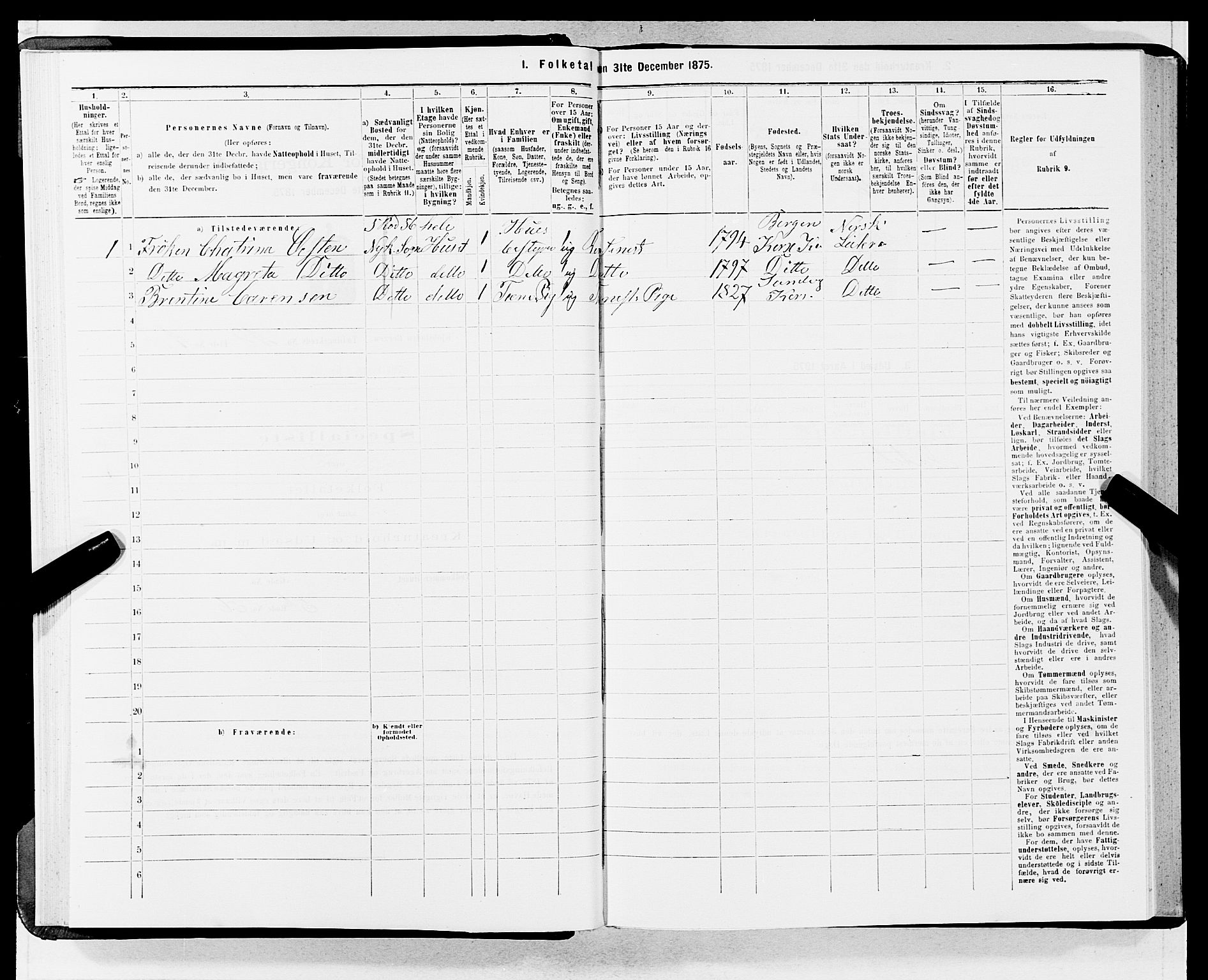 SAB, 1875 census for 1301 Bergen, 1875, p. 898