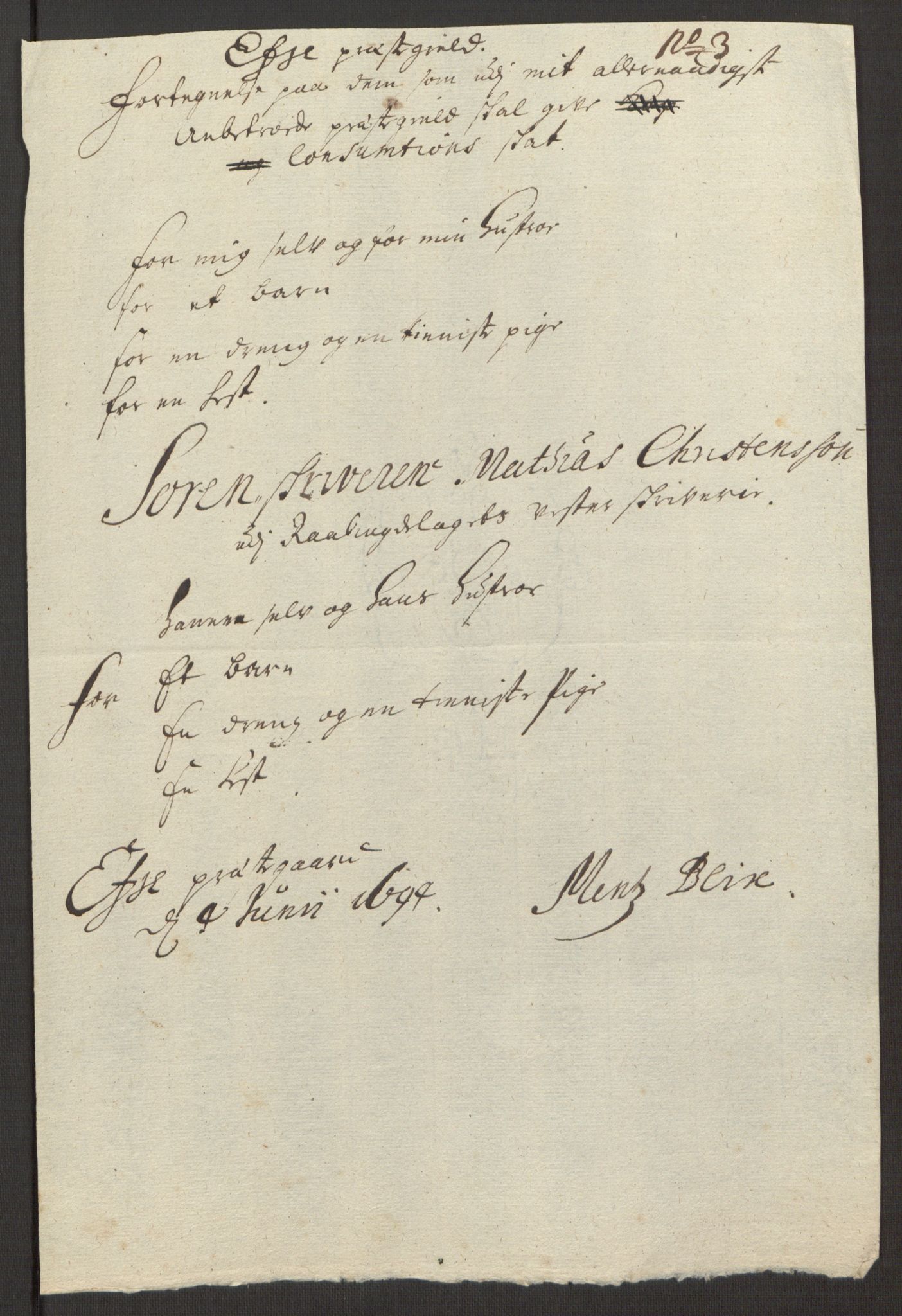 Rentekammeret inntil 1814, Reviderte regnskaper, Fogderegnskap, AV/RA-EA-4092/R40/L2444: Fogderegnskap Råbyggelag, 1693-1696, p. 122