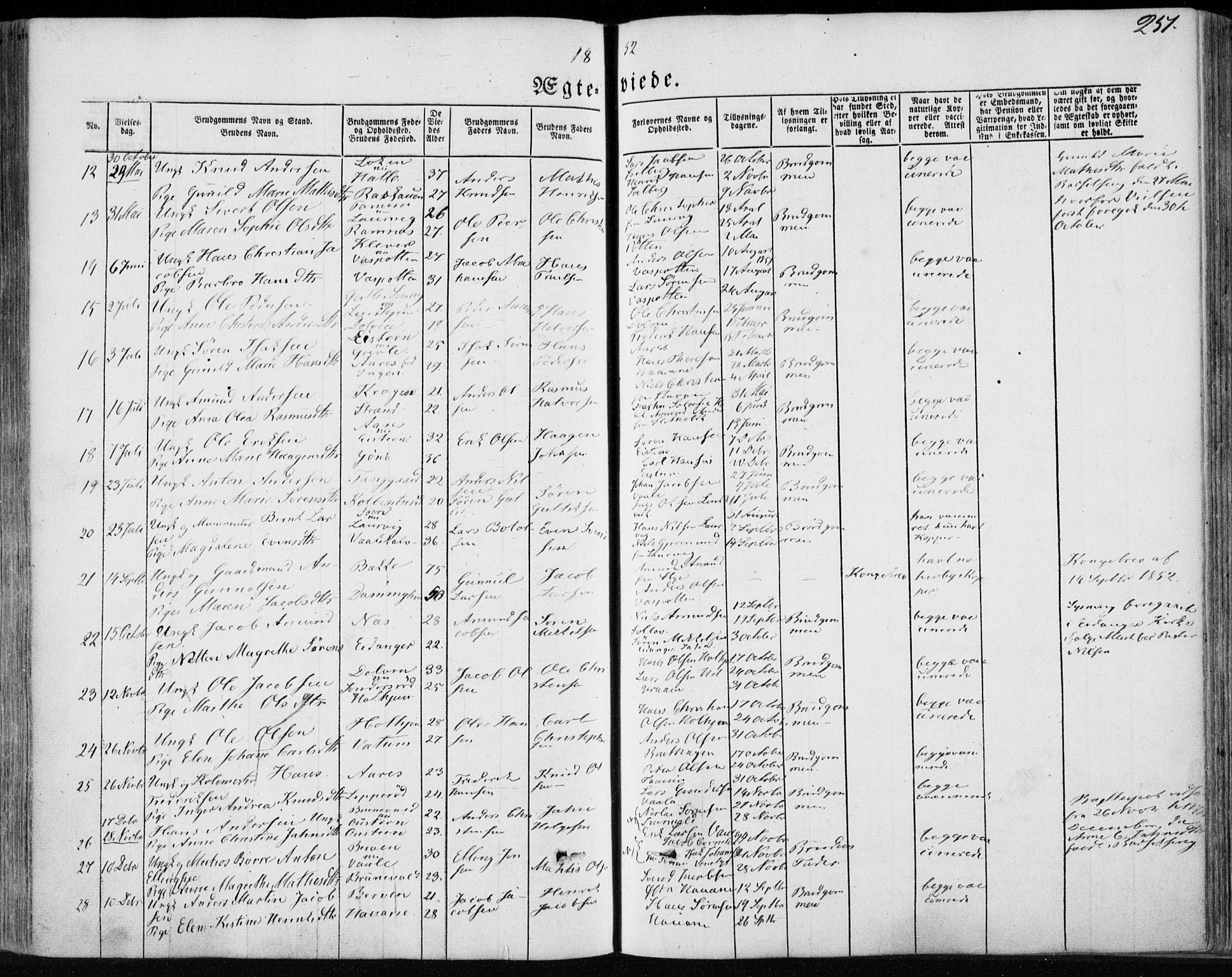 Brunlanes kirkebøker, AV/SAKO-A-342/F/Fa/L0004: Parish register (official) no. I 4, 1846-1862, p. 251