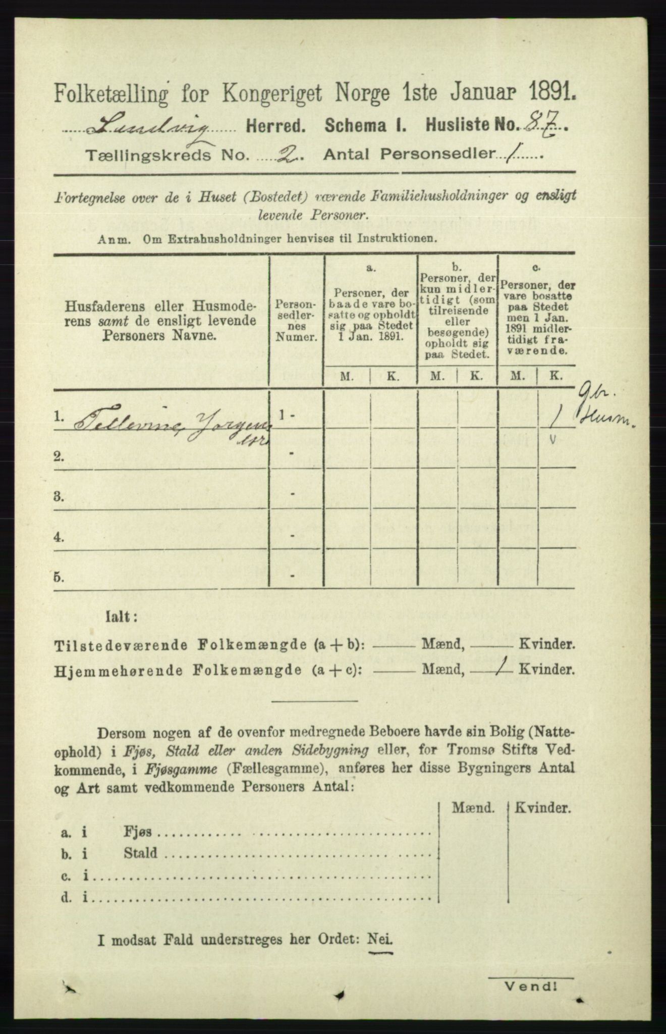 RA, 1891 census for 0924 Landvik, 1891, p. 330